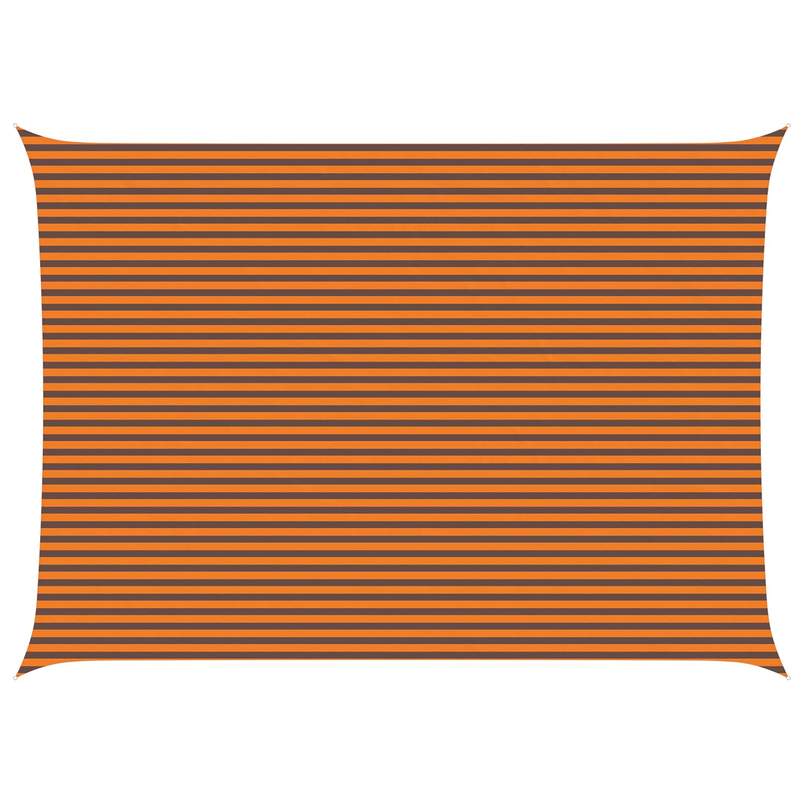 Vela da ombra solare Arancione e Marrone 7 x 5 m