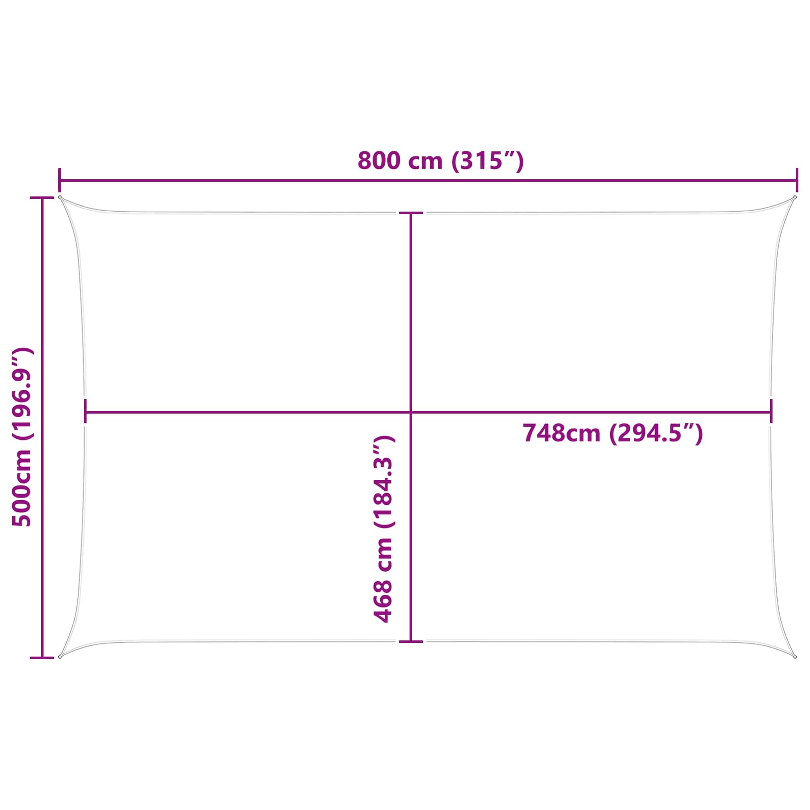 Vela da ombra solare Arancione e Marrone 8 x 5 m
