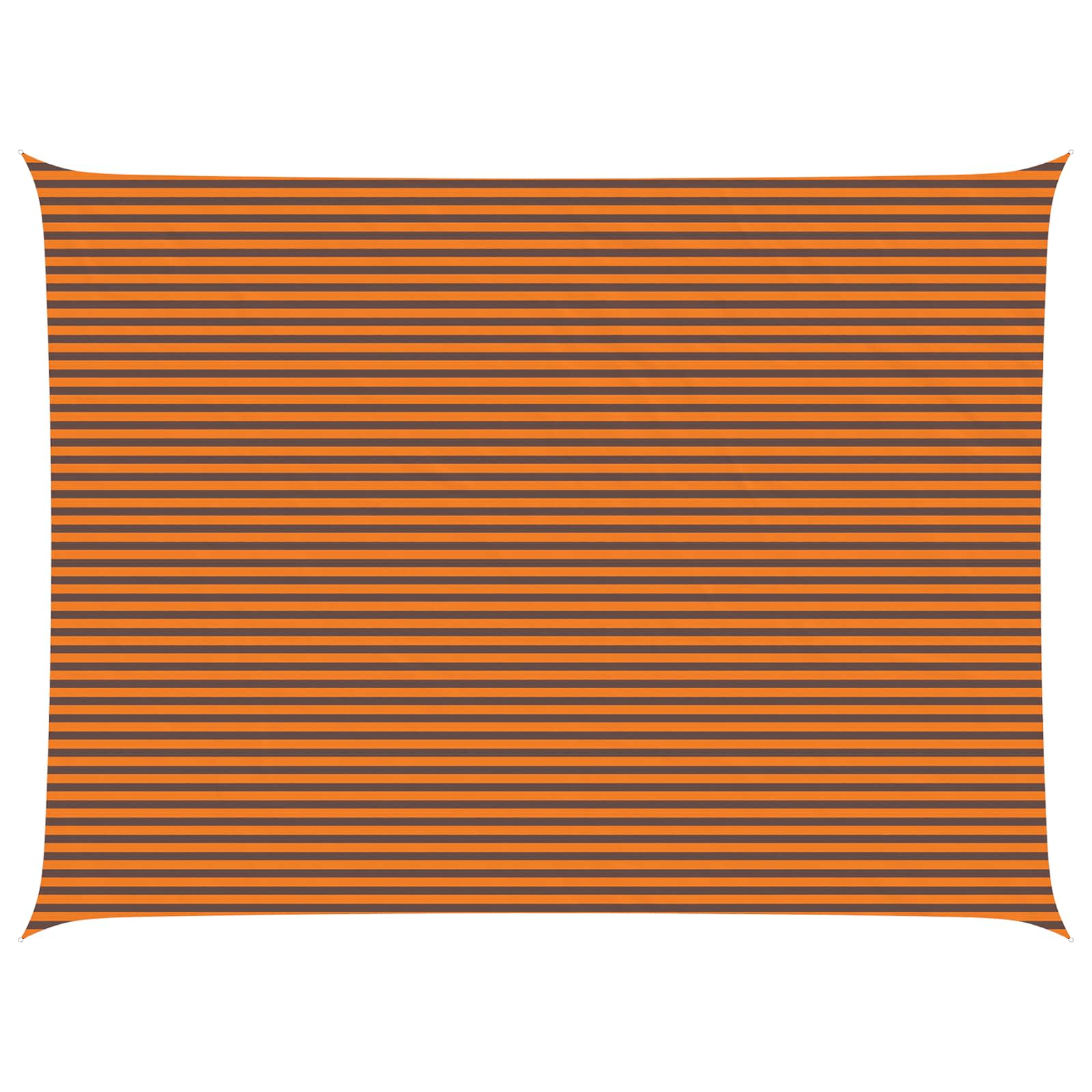 Vela da ombra solare Arancione e Marrone 8 x 6 m