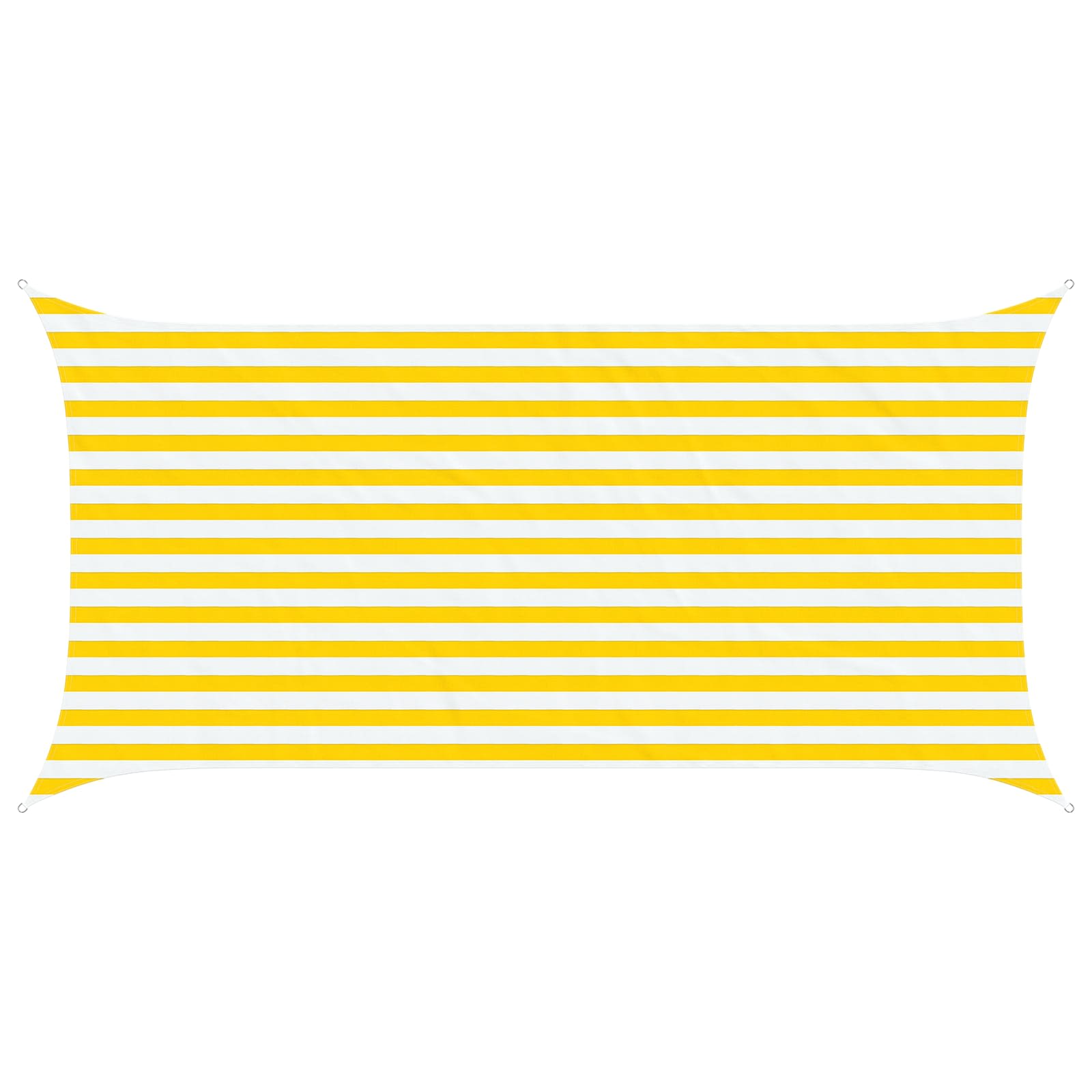 Vela da ombra solare Giallo e Bianco 4 x 2 m