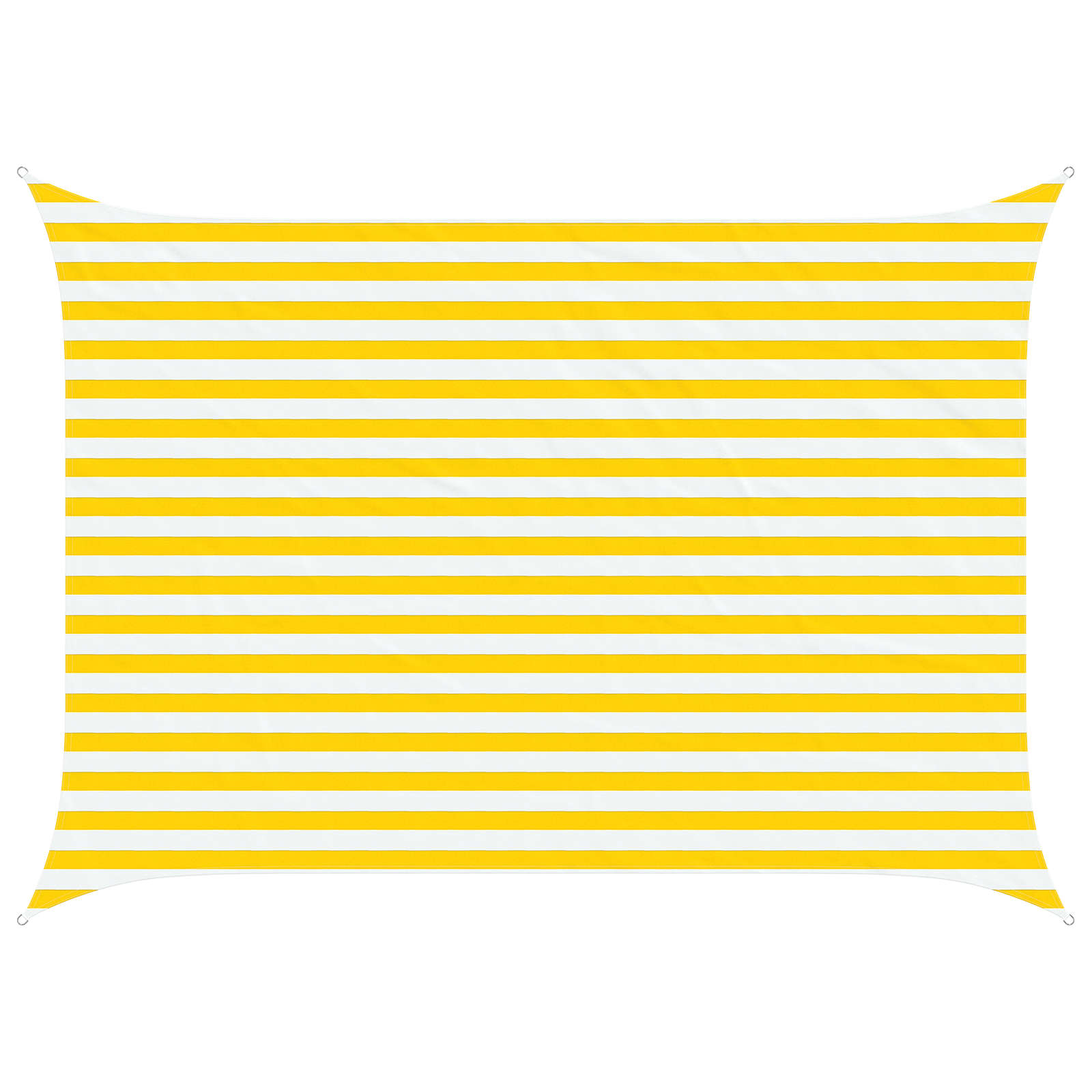 Vela da ombra solare Giallo e Bianco 3,5 x 2,5 m