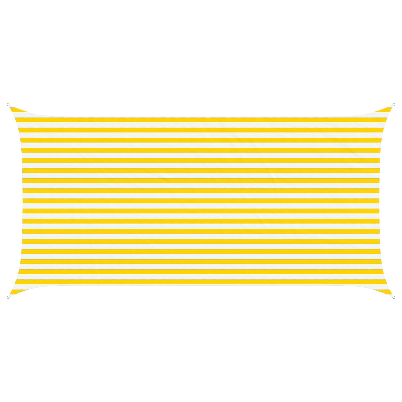 Vela da ombra solare Giallo e Bianco 5 x 2,5 m