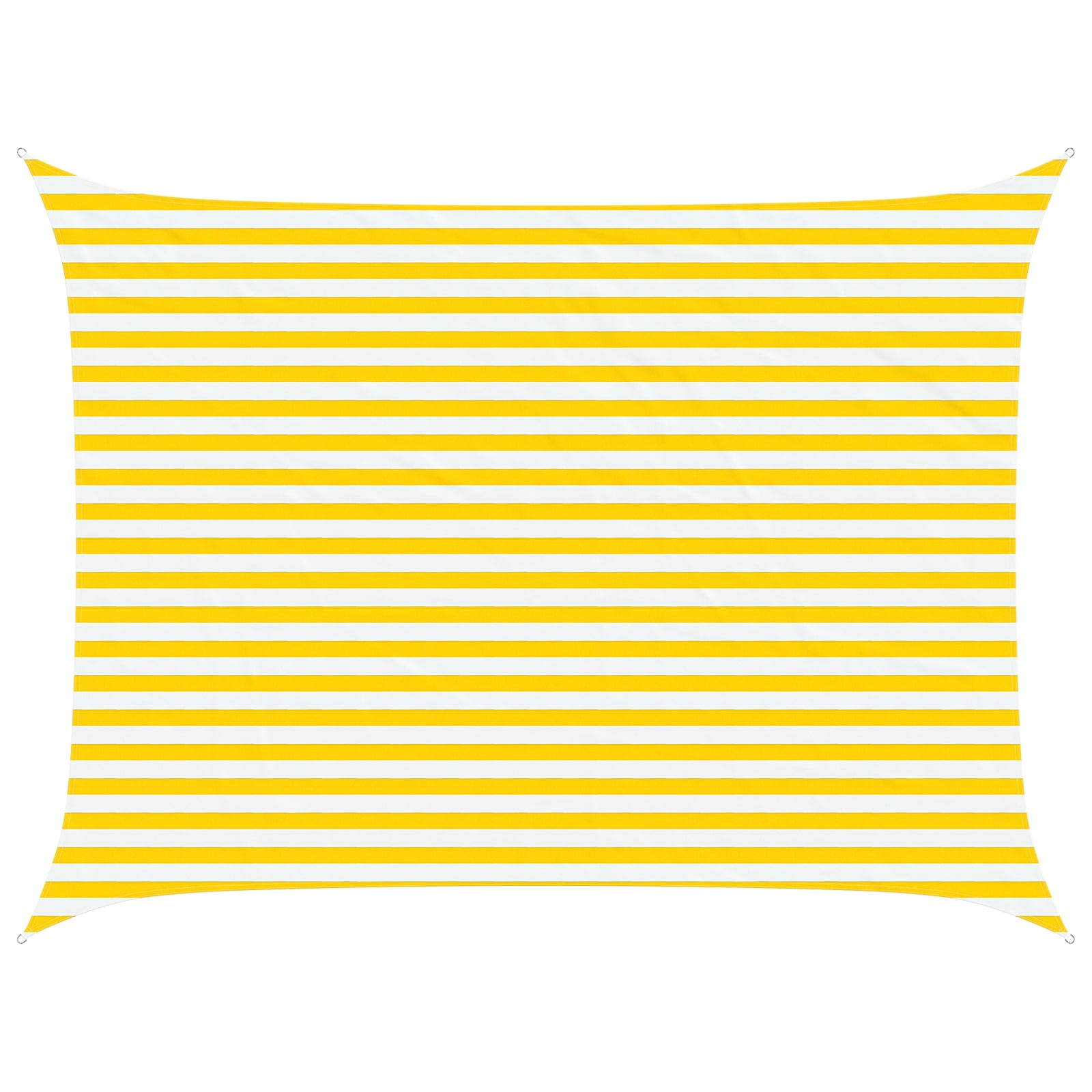 Vela da ombra solare Giallo e Bianco 4 × 3 m
