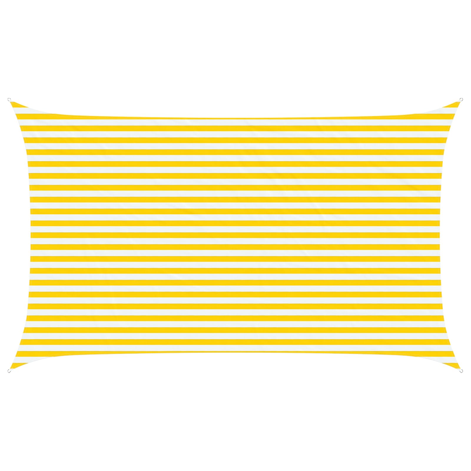 Vela da ombra solare Giallo e Bianco 5 x 3 m