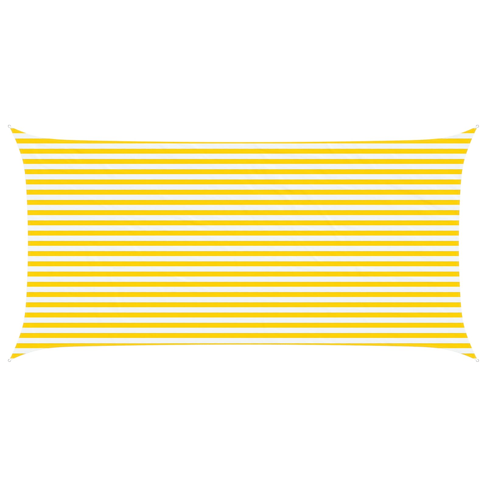 Vela da ombra solare Giallo e Bianco 3 x 6 m