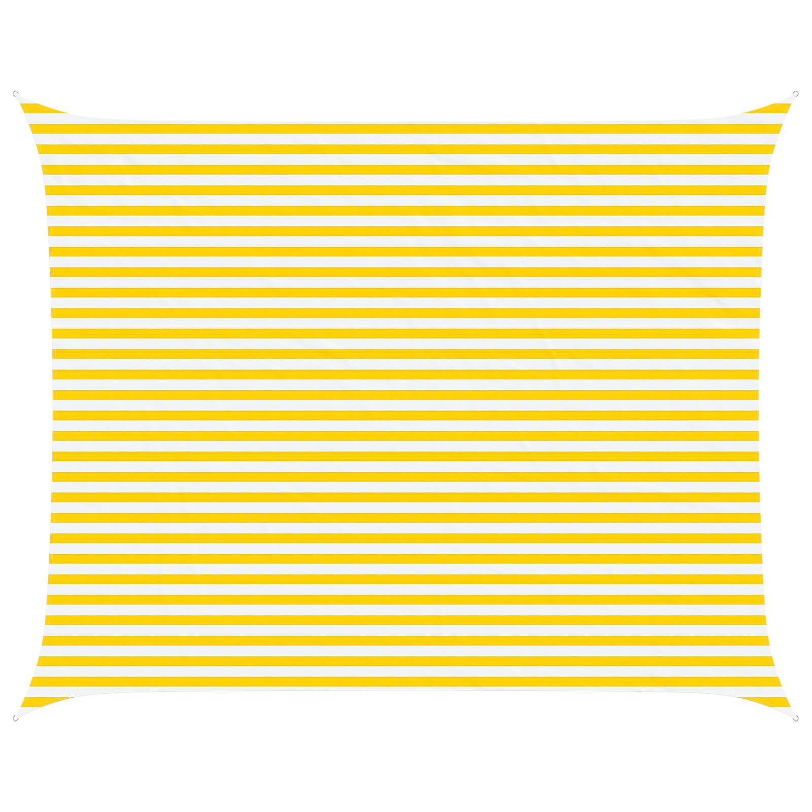 Vela da ombra solare Giallo e Bianco 5 x 4 m