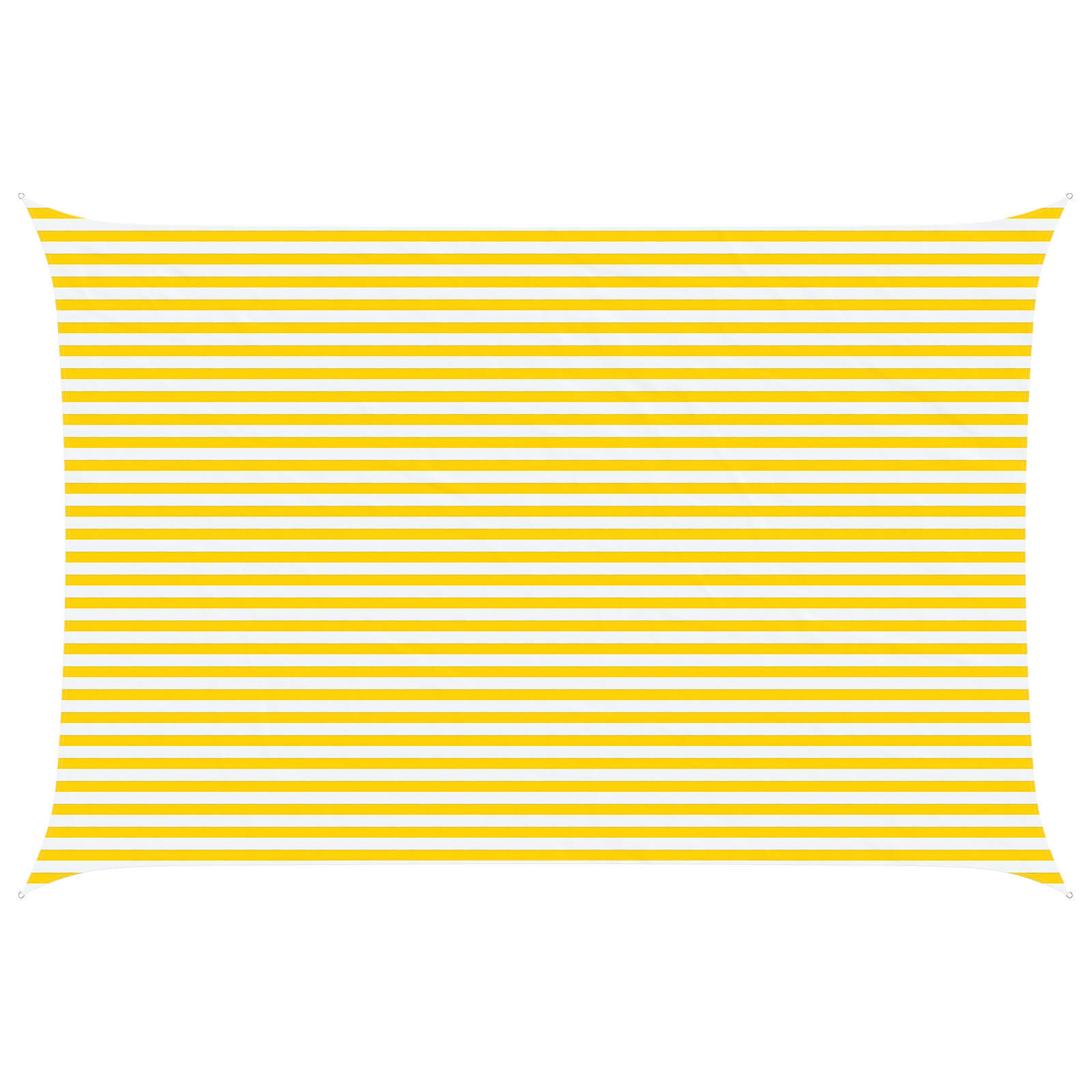 Vela da ombra solare Giallo e Bianco 4 x 6 m