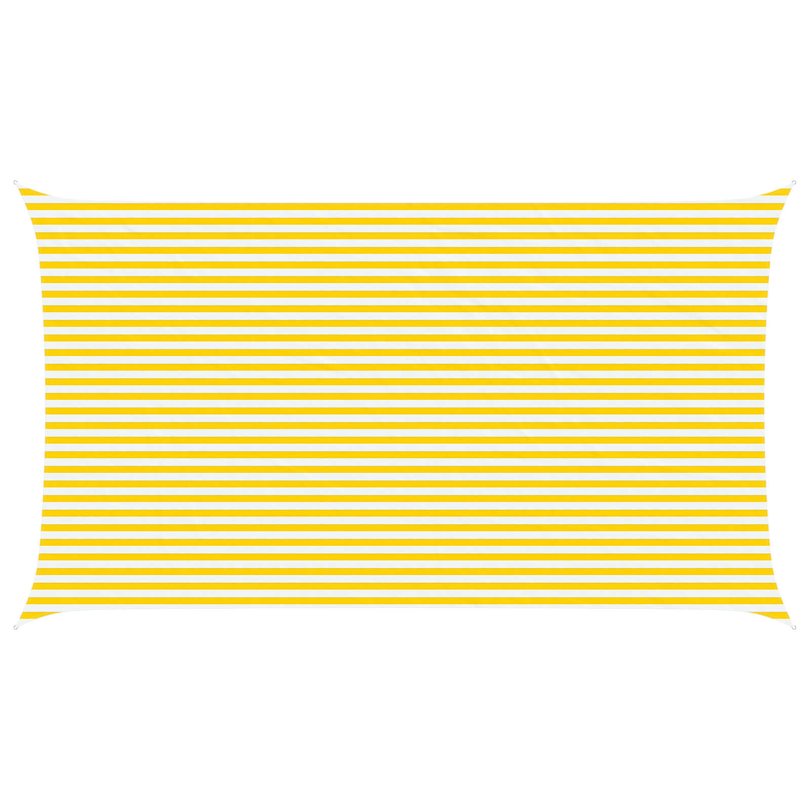 Vela da ombra solare Giallo e Bianco 7 x 4 m