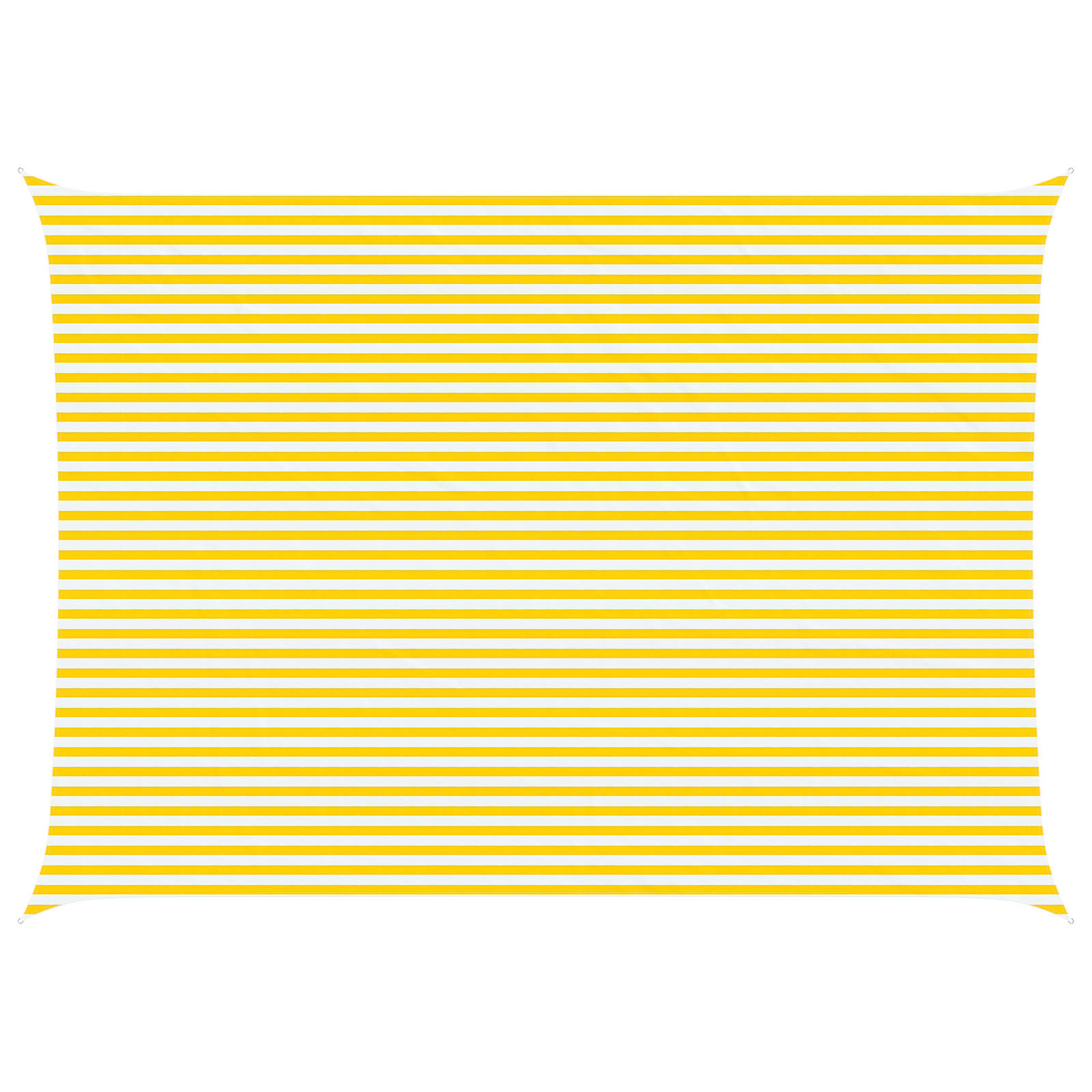 Vela da ombra solare Giallo e Bianco 7 x 5 m