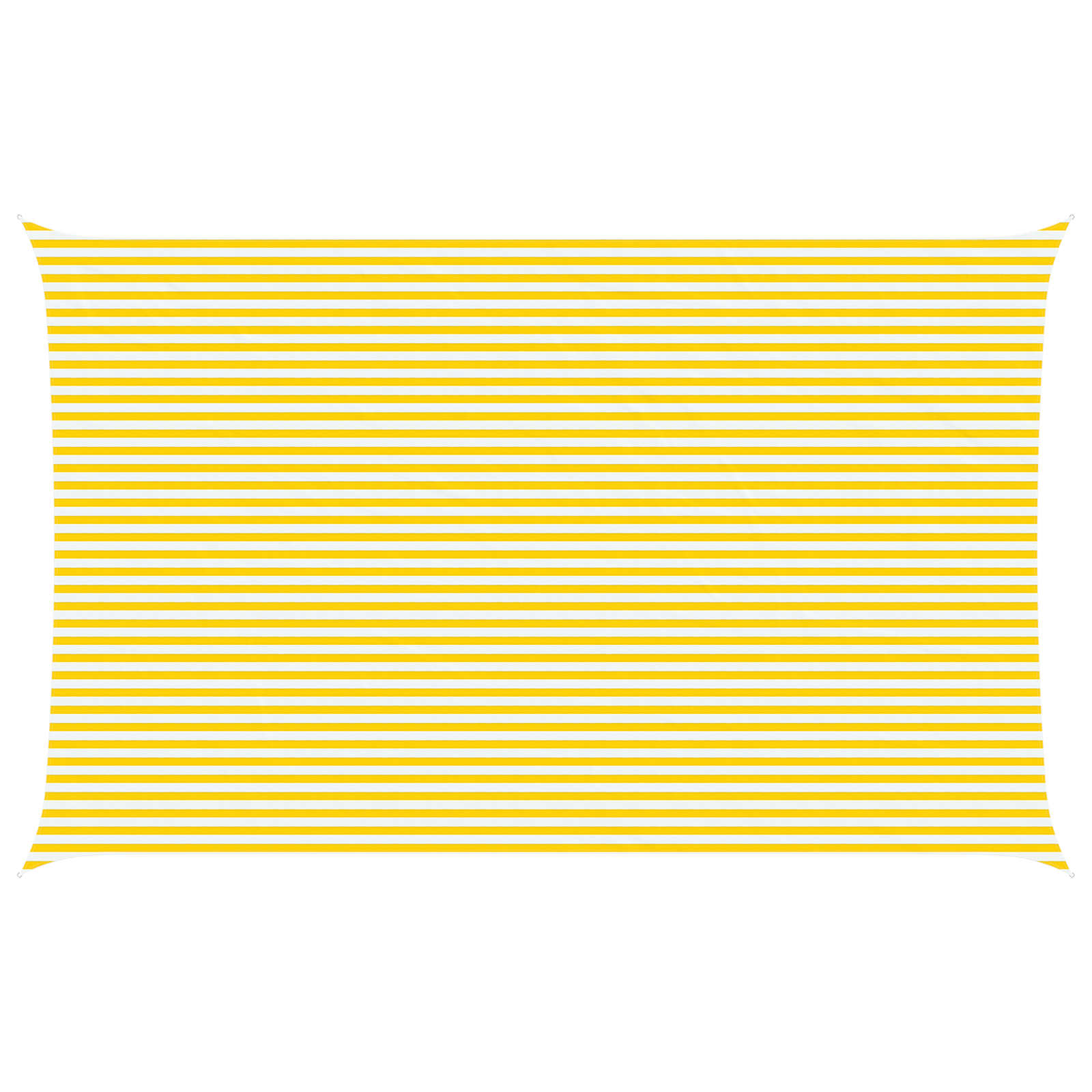 Vela da ombra solare Giallo e Bianco 8 x 5 m