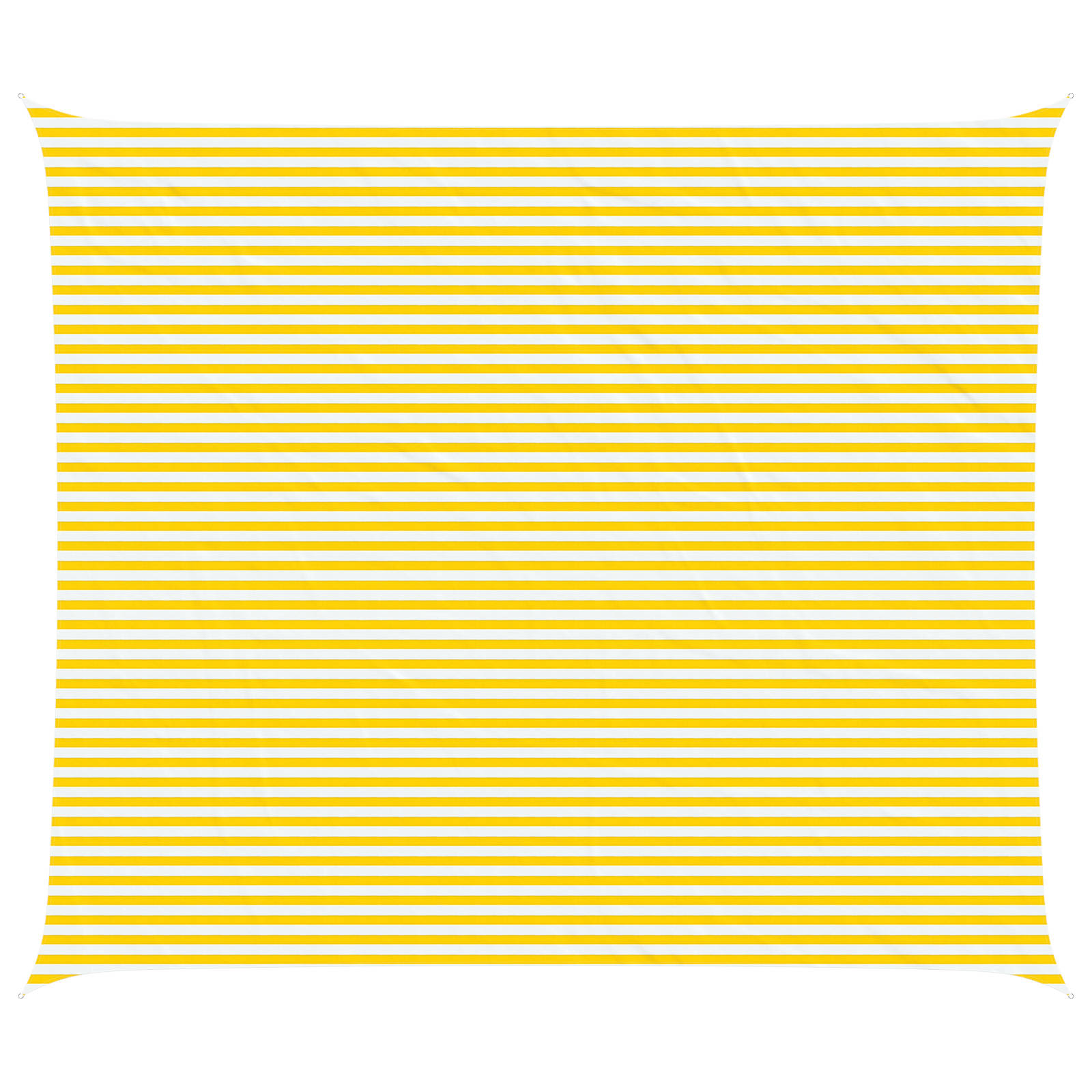 Vela da ombra solare Giallo e Bianco 7 x 6 m