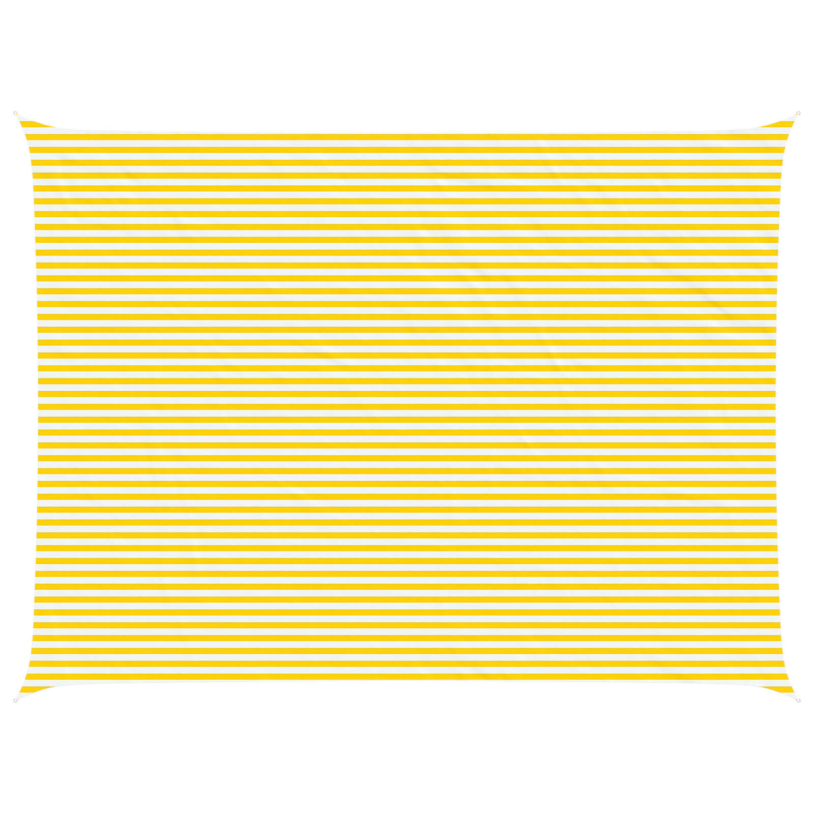 Vela da ombra solare Giallo e Bianco 8 x 6 m