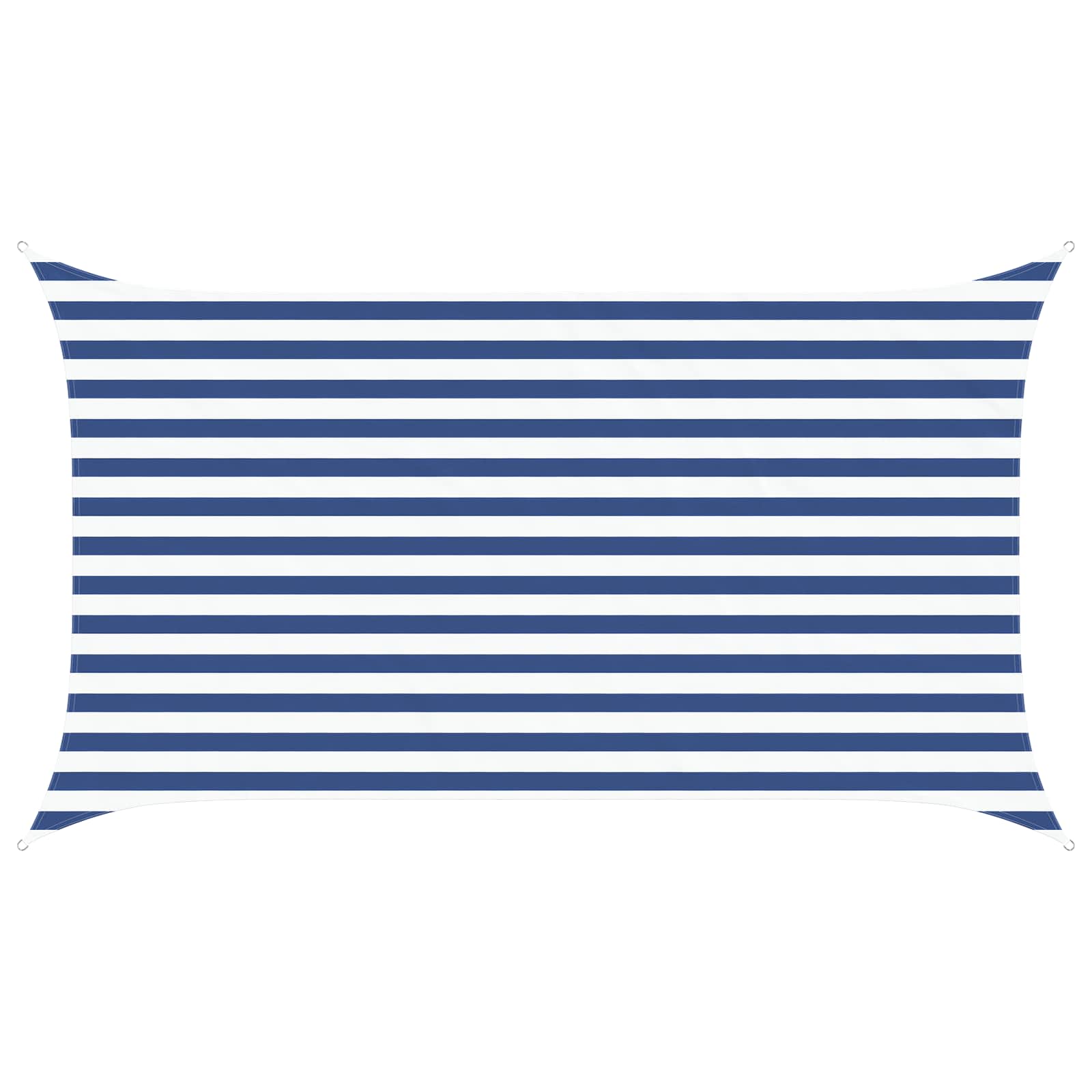 Vela da ombra solare Blu e Bianco 3,5 x 2 m