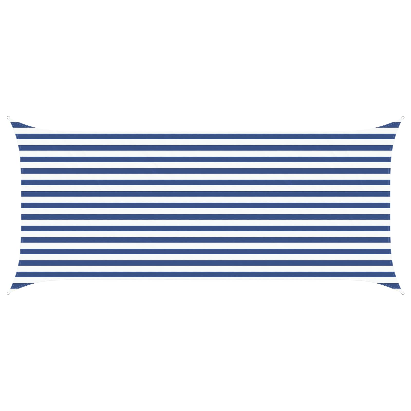 Vela da ombra solare Blu e Bianco 4,5 x 2 m