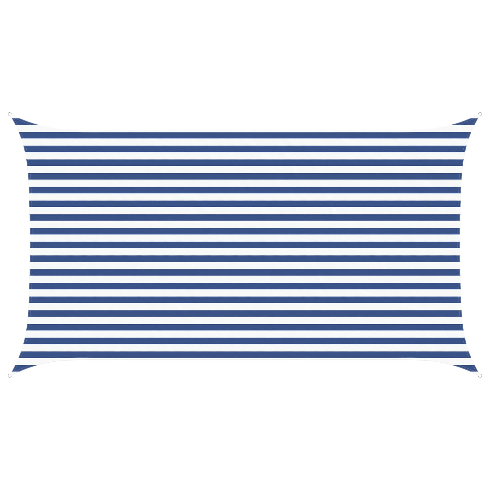 Vela da ombra solare Blu e Bianco 4,5 x 2,5 m