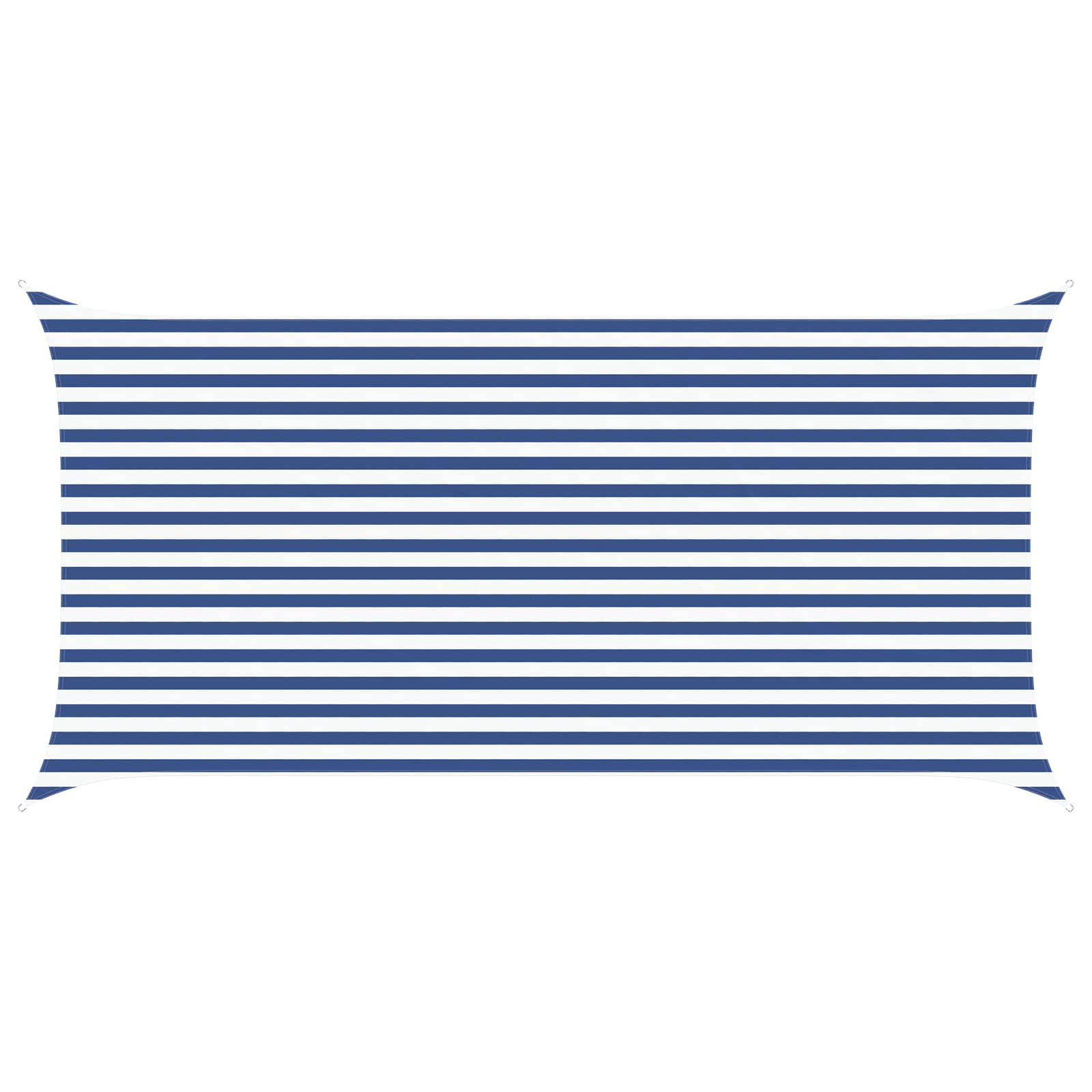 Vela da ombra solare Blu e Bianco 2,5 x 5 m