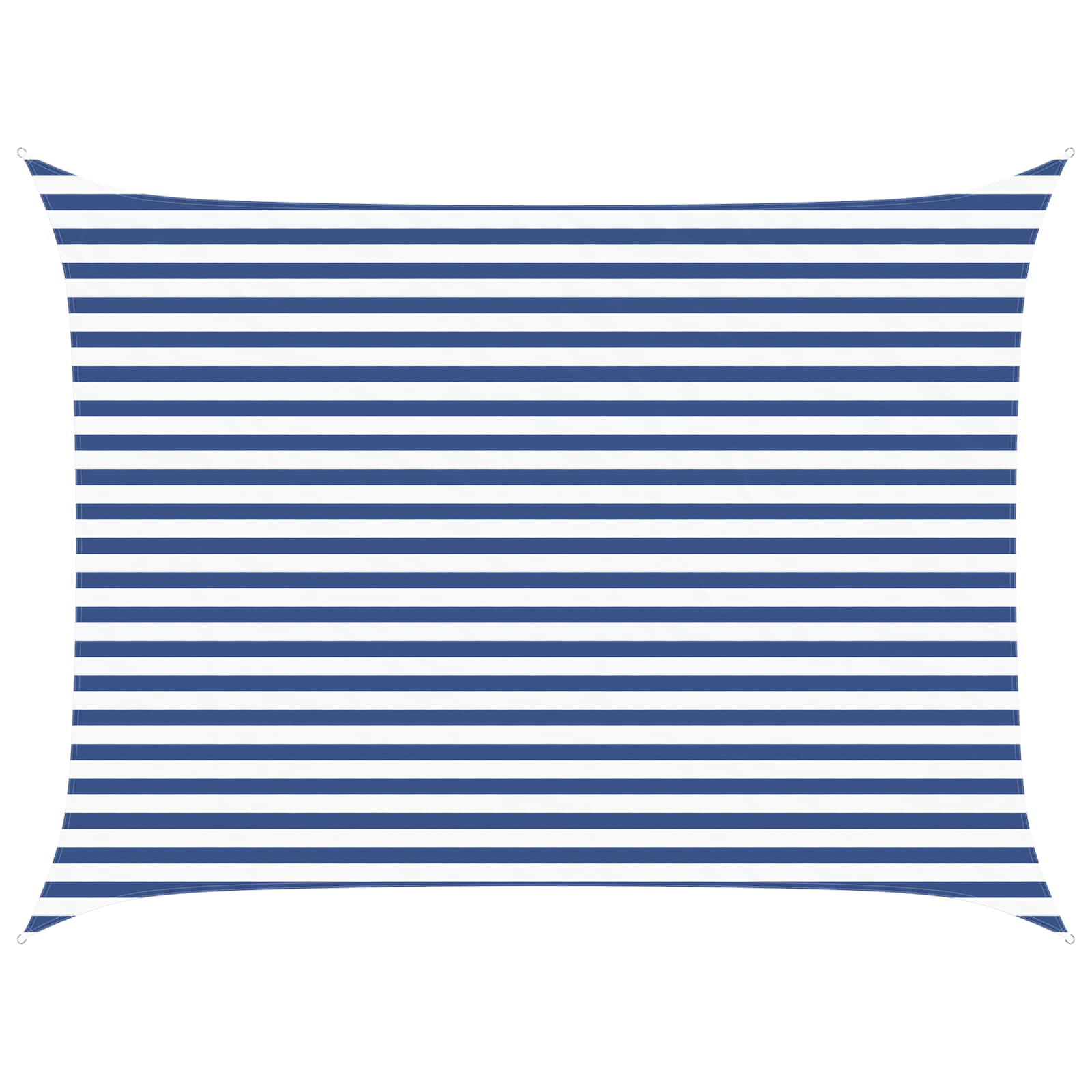 Vela da ombra solare Blu e Bianco 4 × 3 m