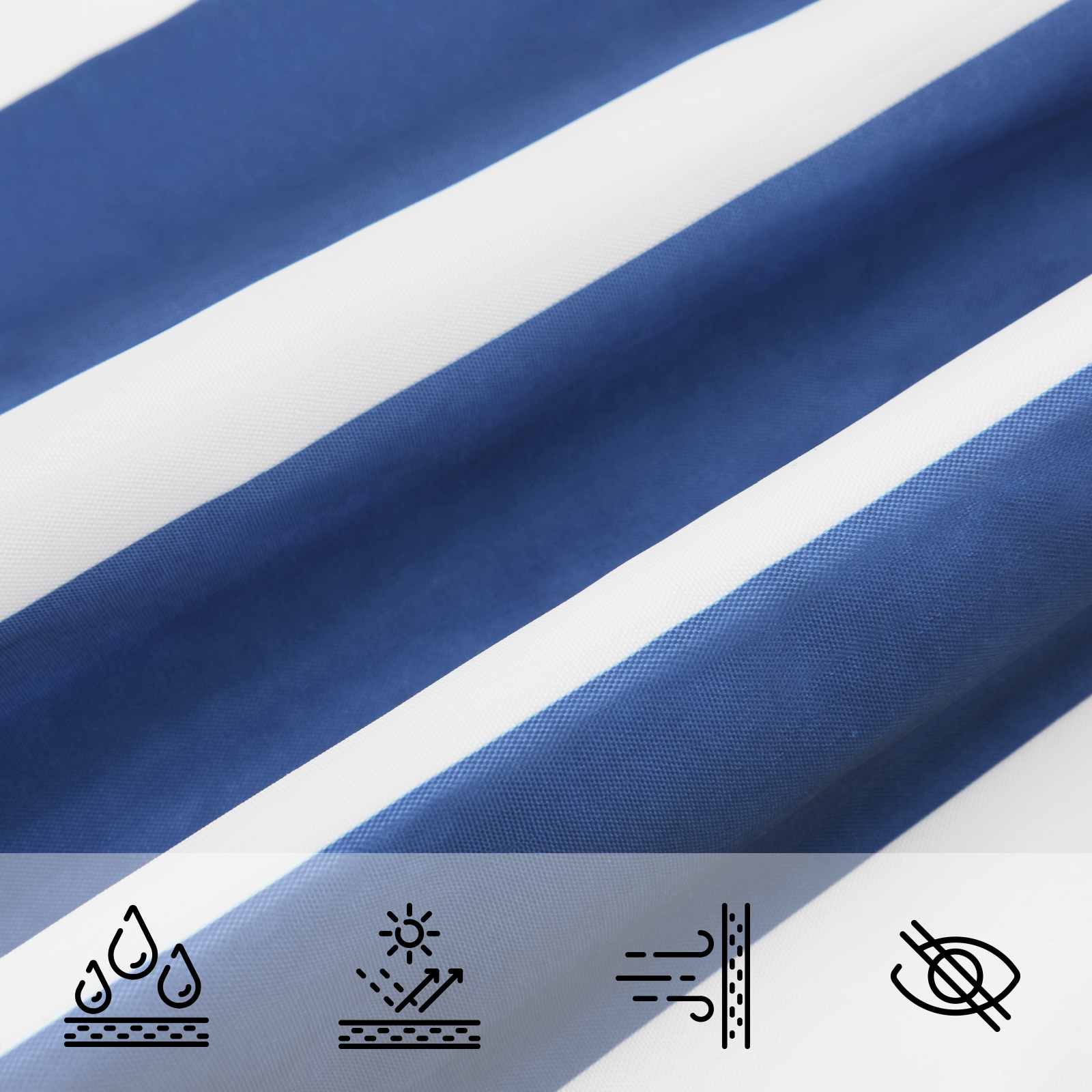 Vela da ombra solare Oxford rivestito in PU