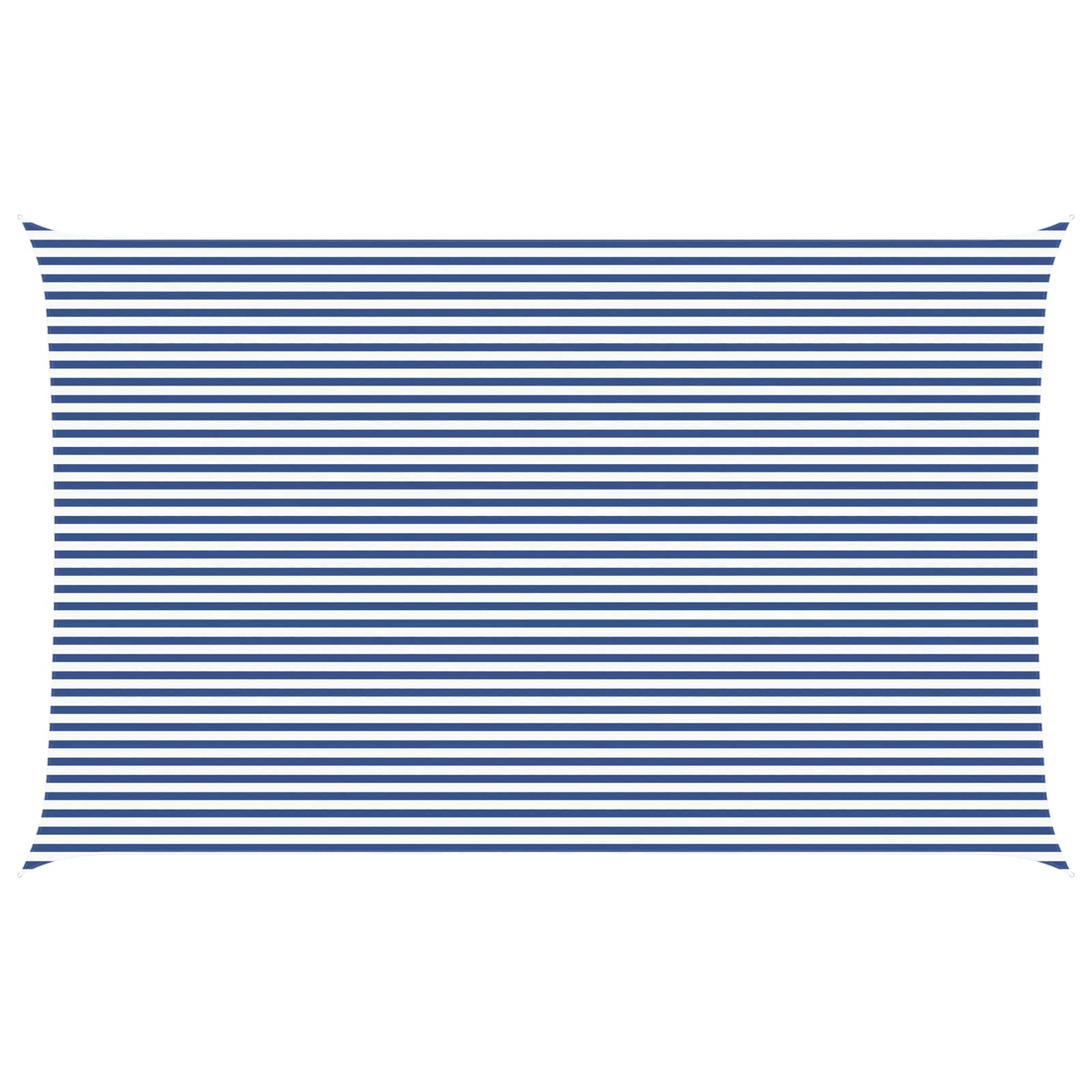 Vela da ombra solare Blu e Bianco 8 x 5 m
