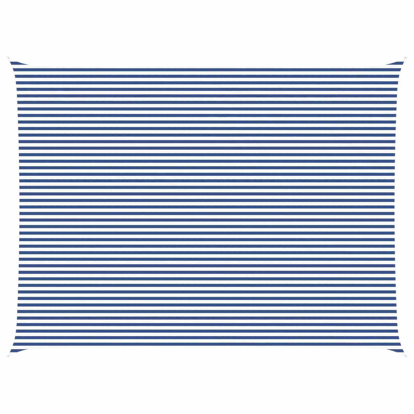 Vela da ombra solare Blu e Bianco 8 x 6 m
