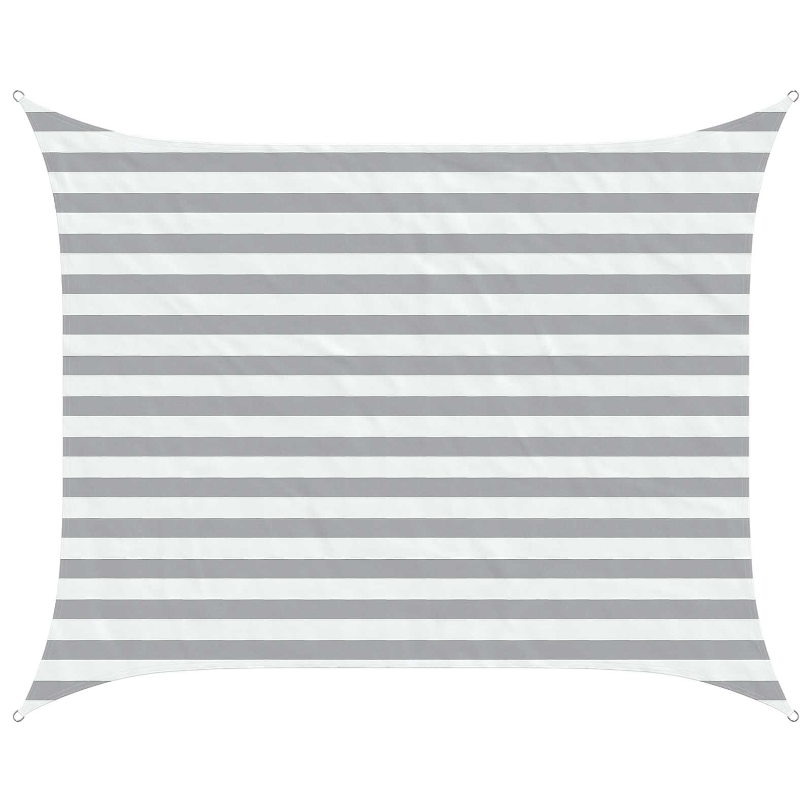 Vela da ombra solare Grigio chiaro e bianco 2 x 2,5 m