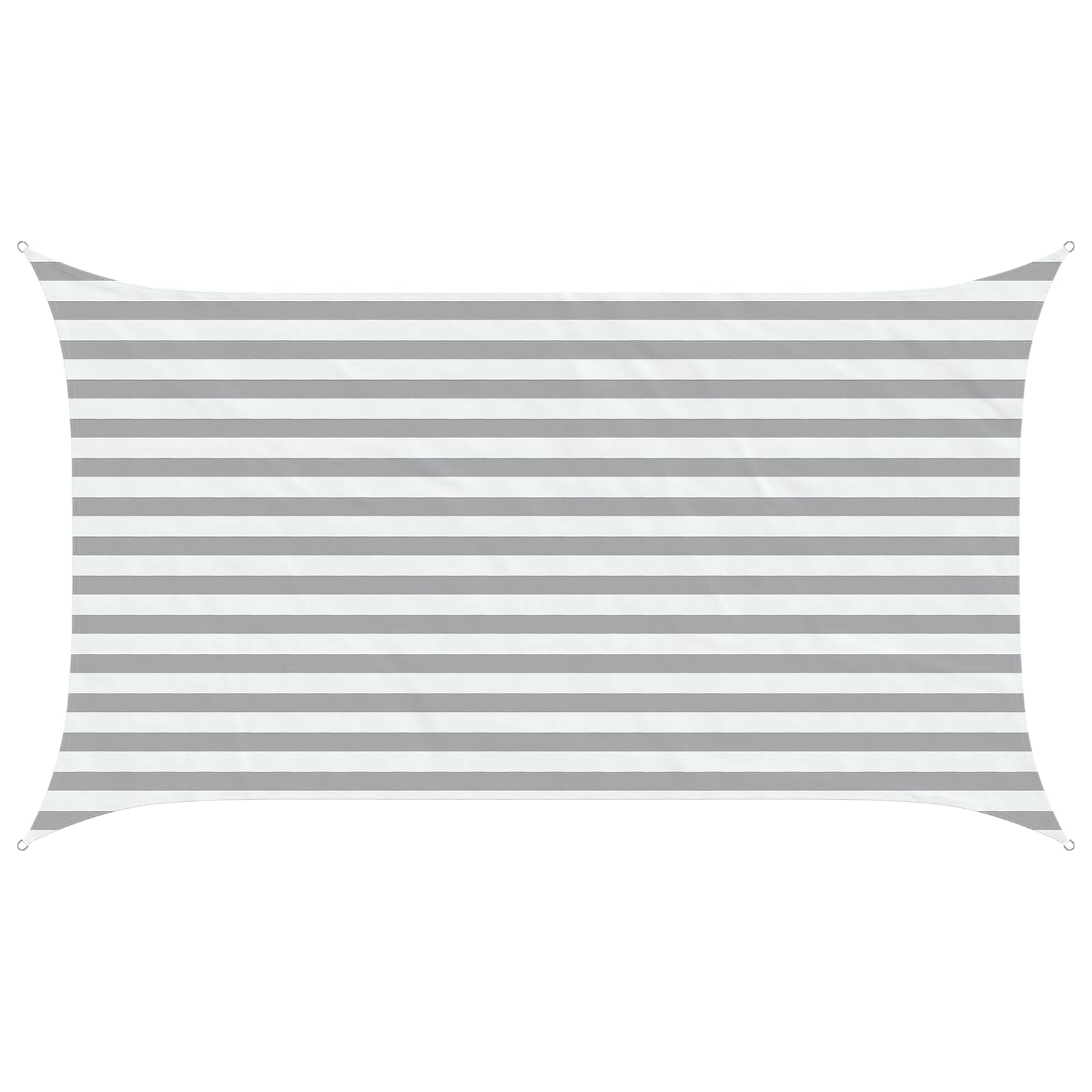 Vela da ombra solare Grigio chiaro e bianco 3,5 x 2 m