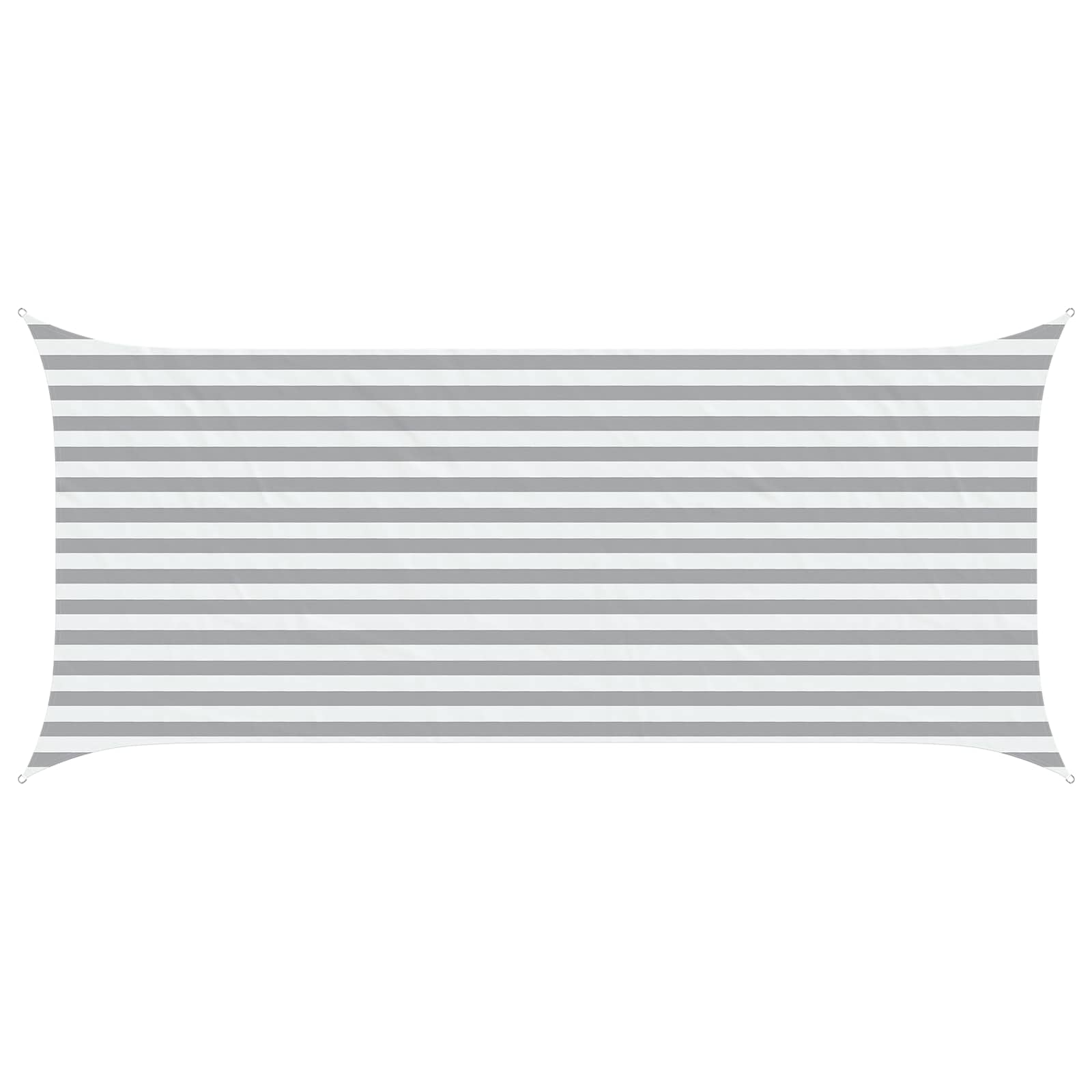 Vela da ombra solare Grigio chiaro e bianco 4,5 x 2 m