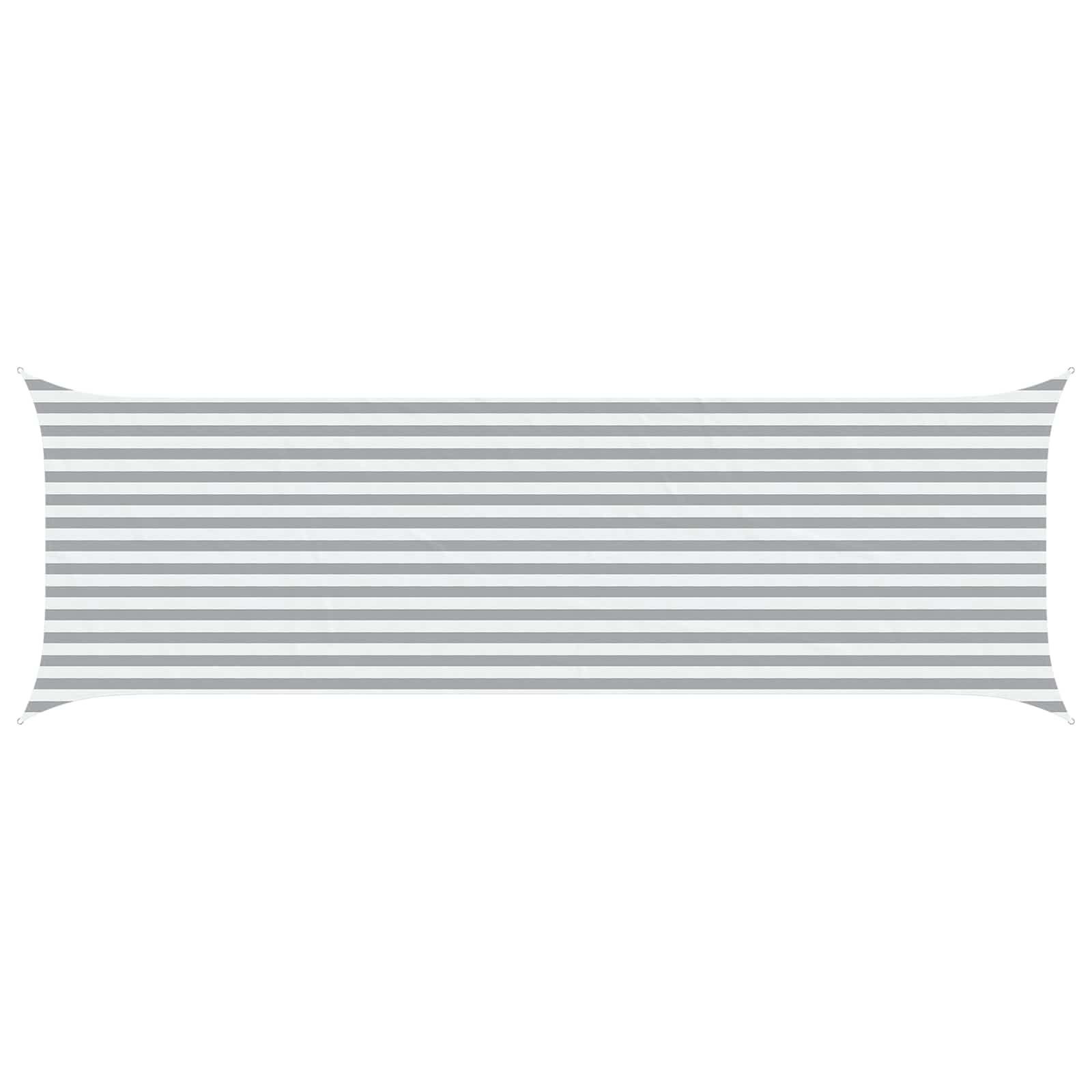 Vela da ombra solare Grigio chiaro e bianco 2 x 6 m