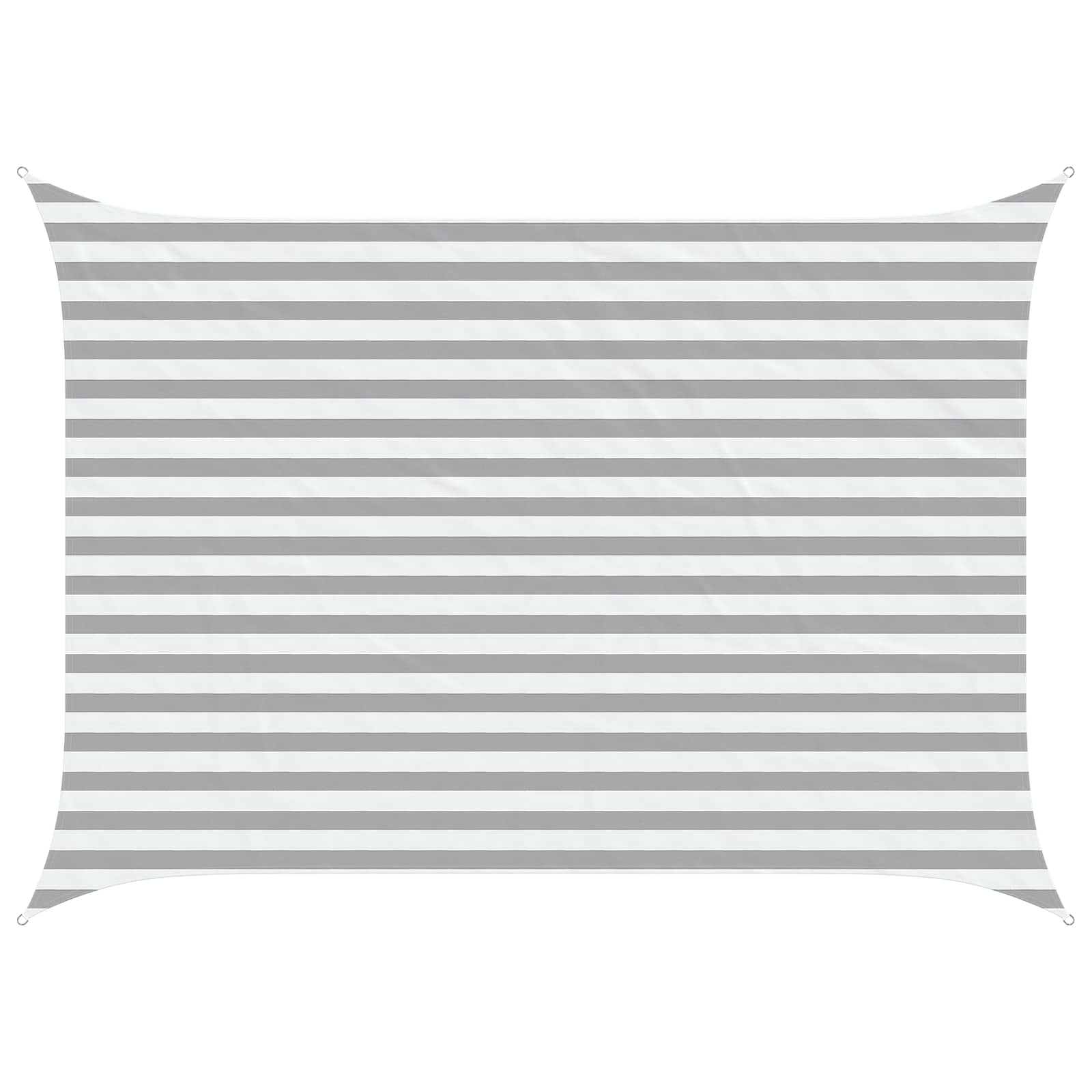 Vela da ombra solare Grigio chiaro e bianco 2,5 x 3,5 m