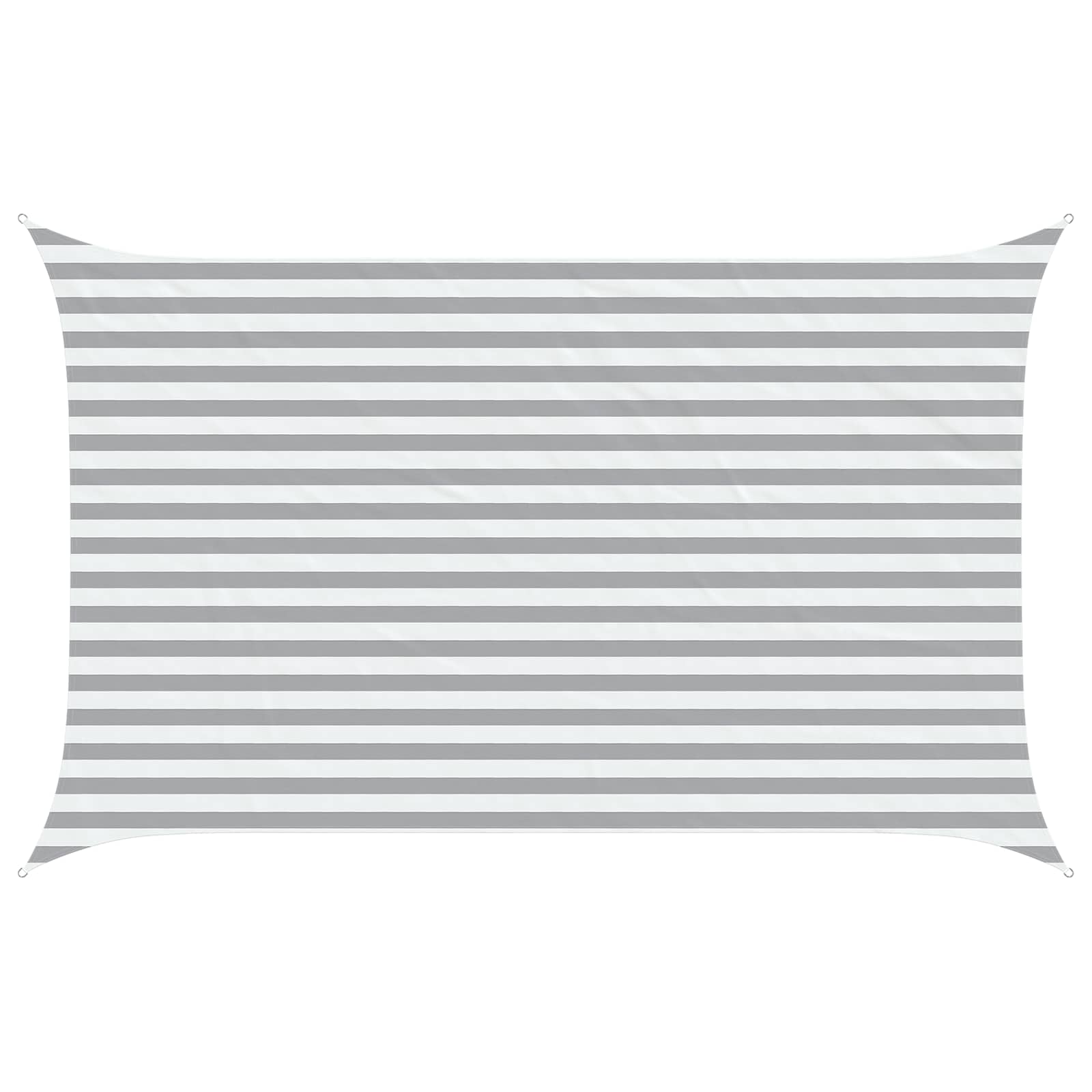 Vela da ombra solare Grigio chiaro e bianco 4 x 2,5 m
