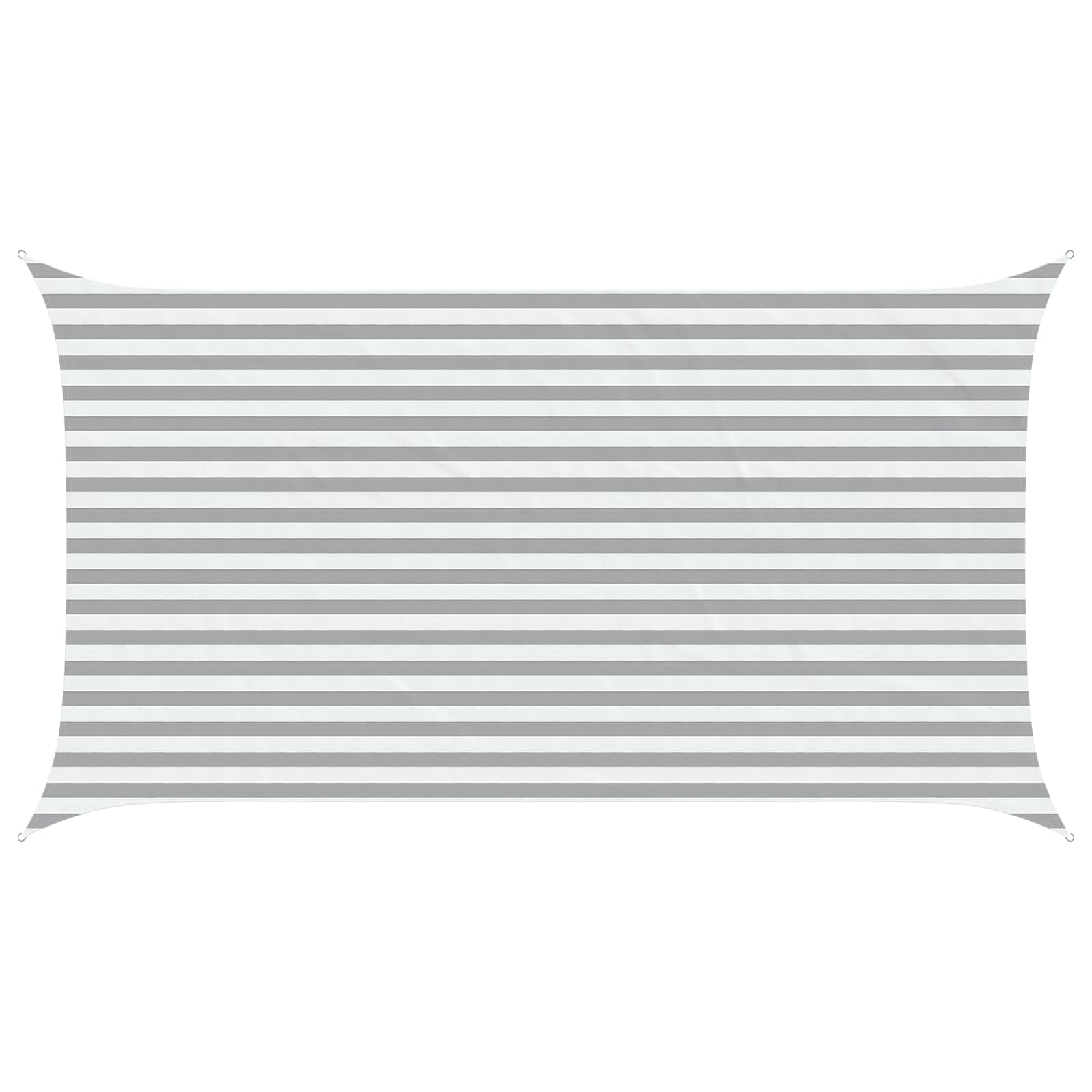 Vela da ombra solare Grigio chiaro e bianco 4,5 x 2,5 m