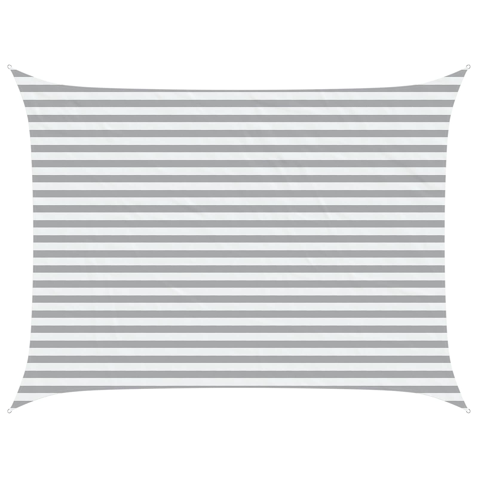 Vela da ombra solare Grigio chiaro e bianco 4 × 3 m
