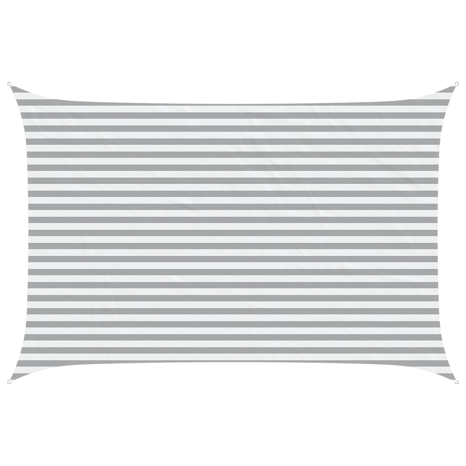 Vela da ombra solare Grigio chiaro e bianco 4,5 × 3 m