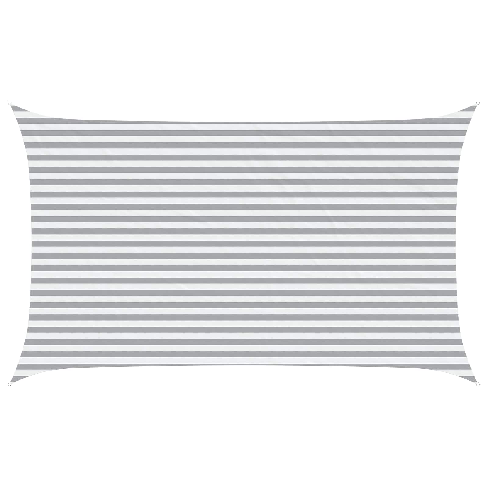 Vela da ombra solare Grigio chiaro e bianco 5 x 3 m