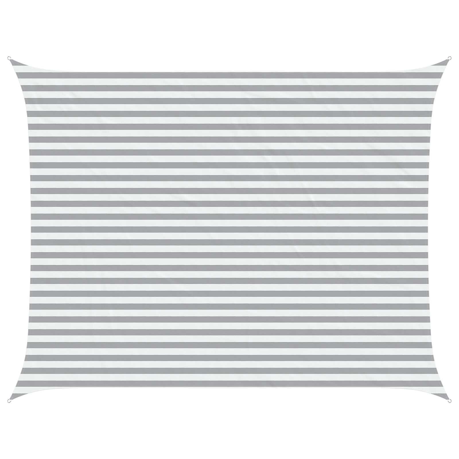 Vela da ombra solare Grigio chiaro e bianco 4,5 x 3,5 m