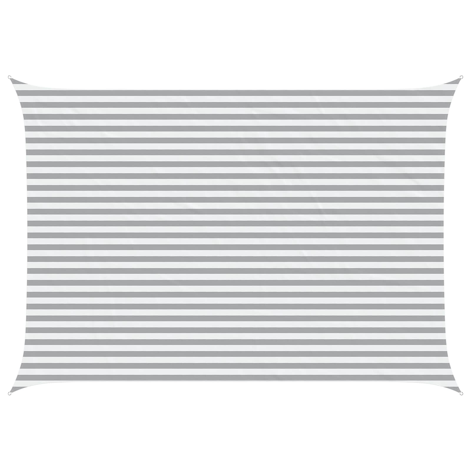 Vela da ombra solare Grigio chiaro e bianco 5 × 3,5 m