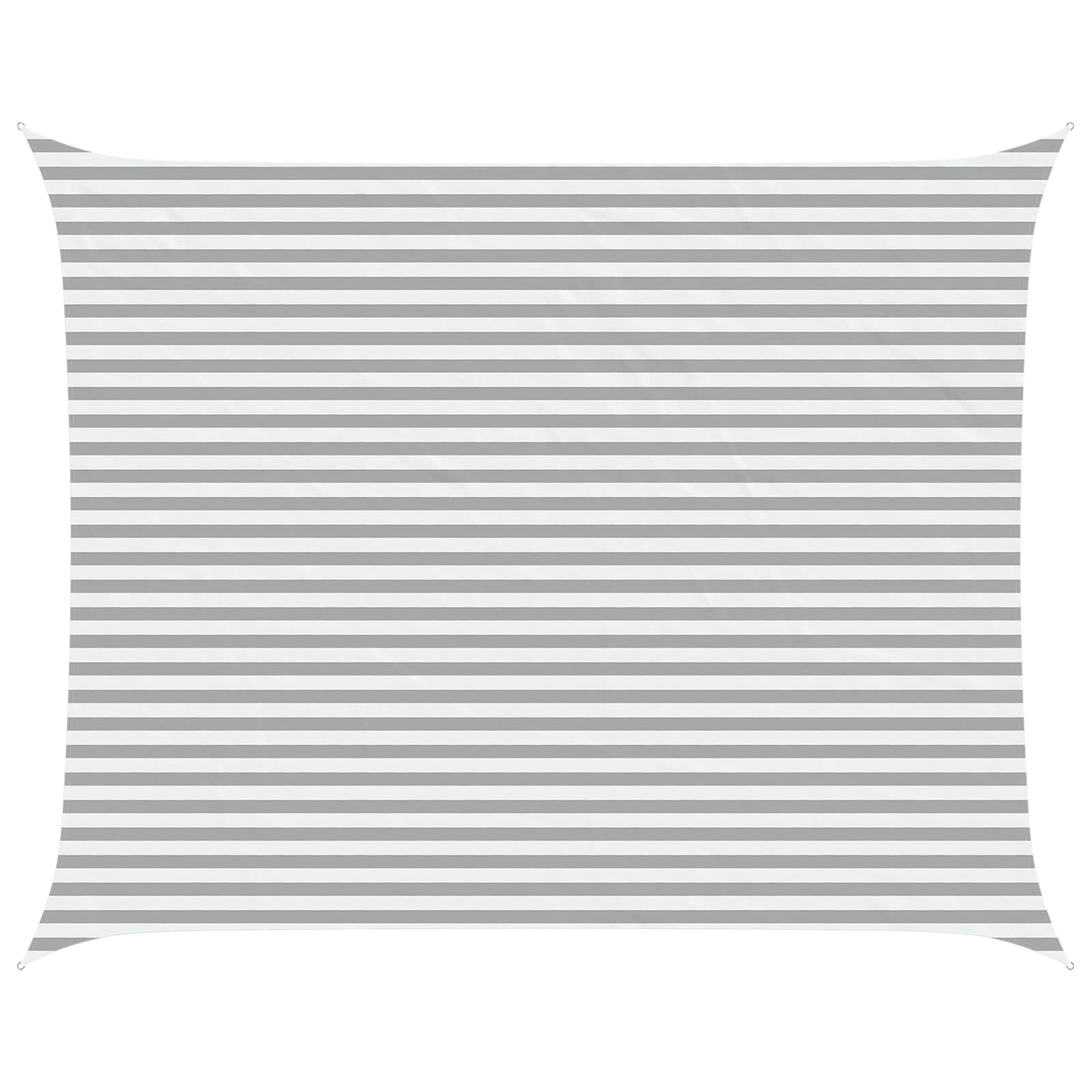 Vela da ombra solare Grigio chiaro e bianco 5 x 4 m
