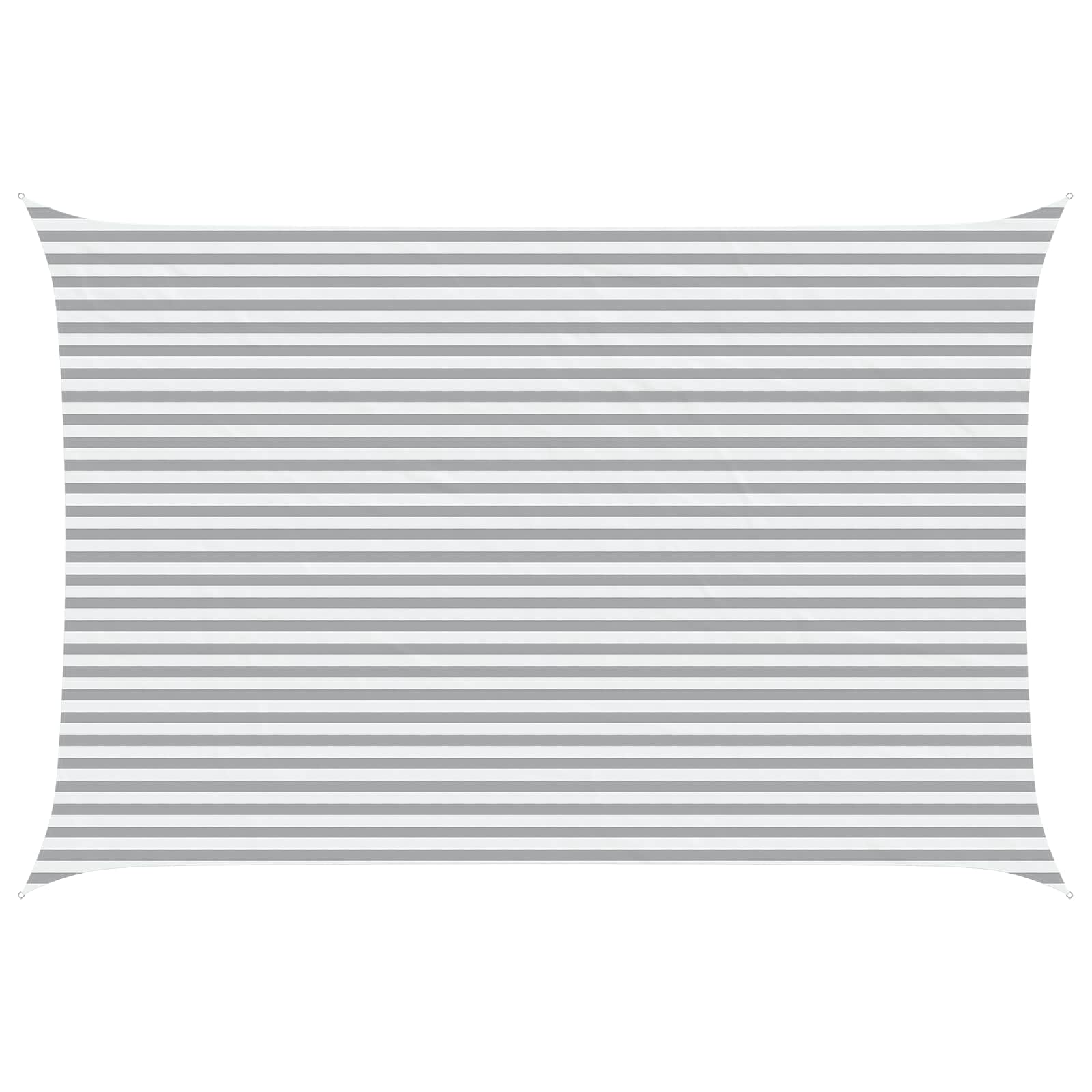 Vela da ombra solare Grigio chiaro e bianco 6 x 4 m