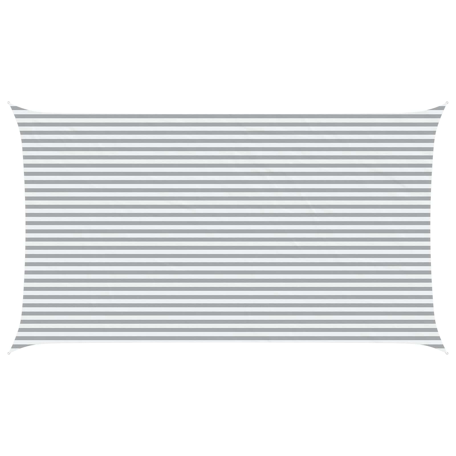 Vela da ombra solare Grigio chiaro e bianco 7 x 4 m