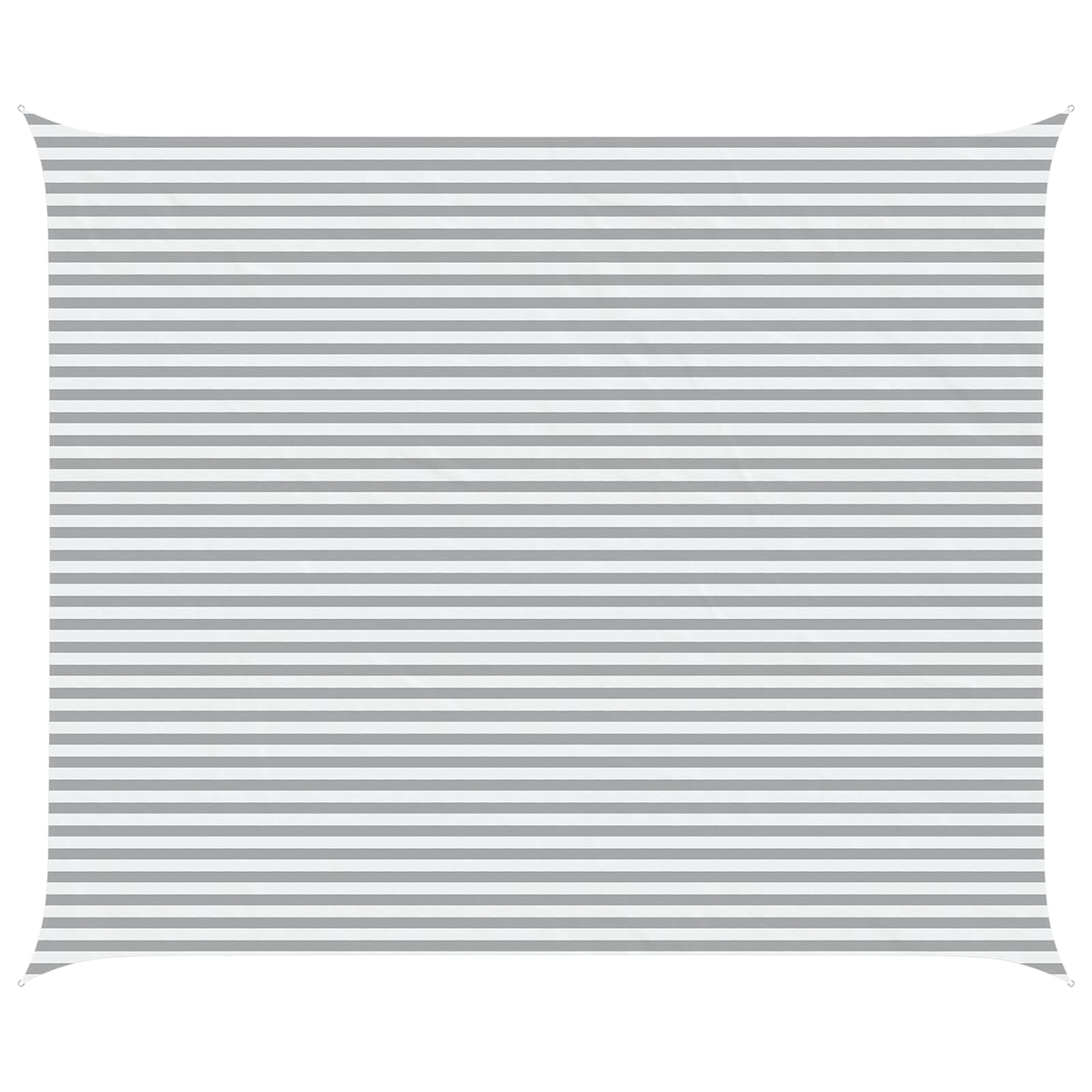 Vela da ombra solare Grigio chiaro e bianco 6 x 5 m