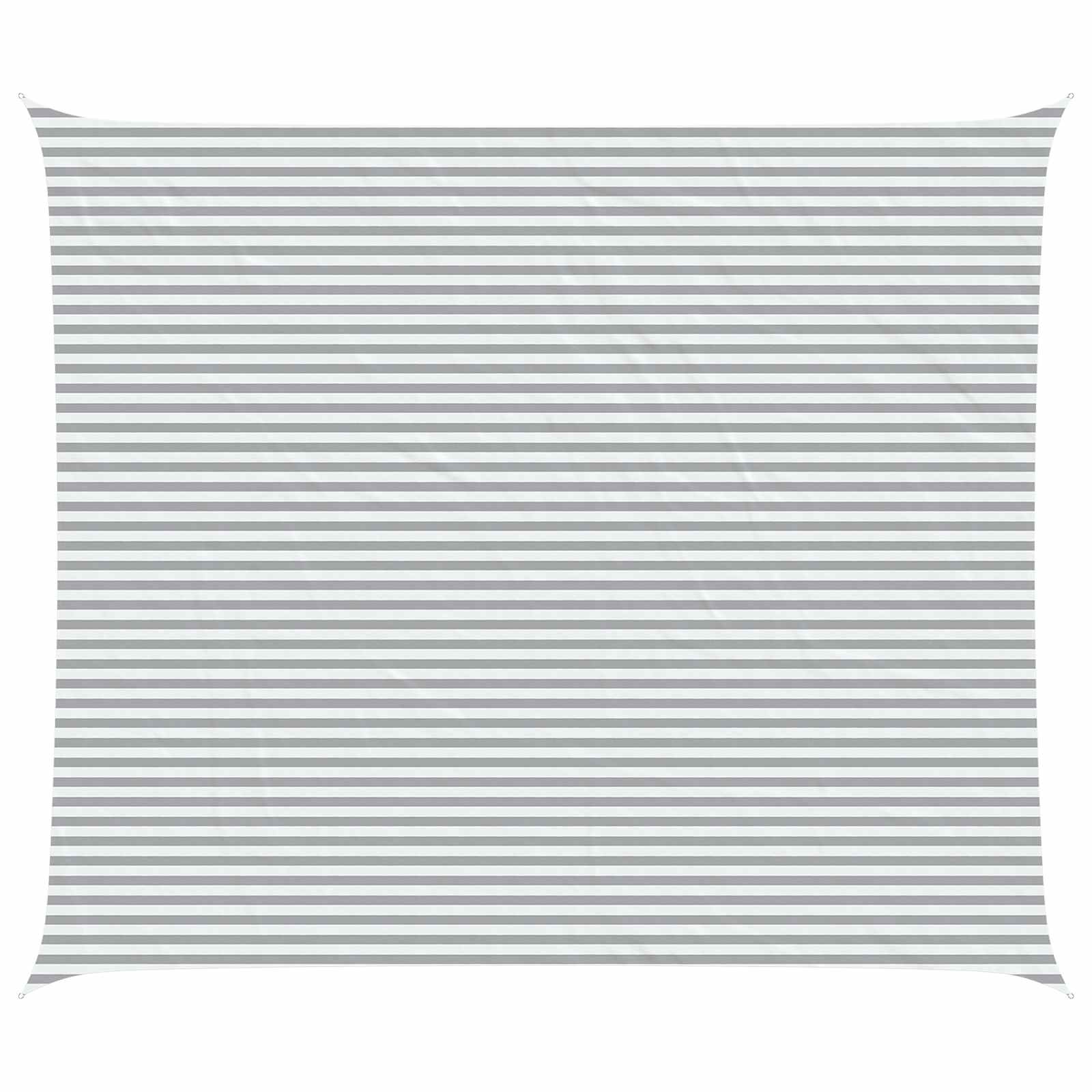 Vela da ombra solare Grigio chiaro e bianco 7 x 6 m