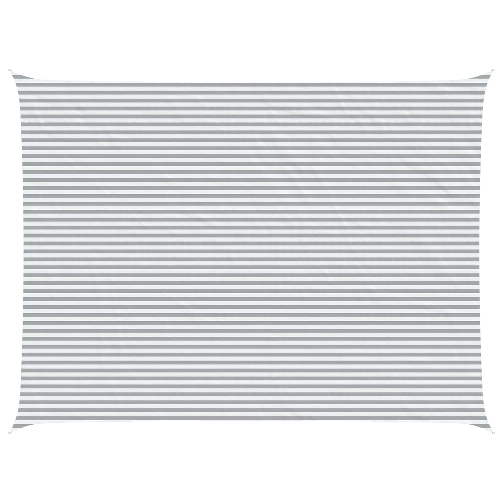Vela da ombra solare Grigio chiaro e bianco 8 x 6 m