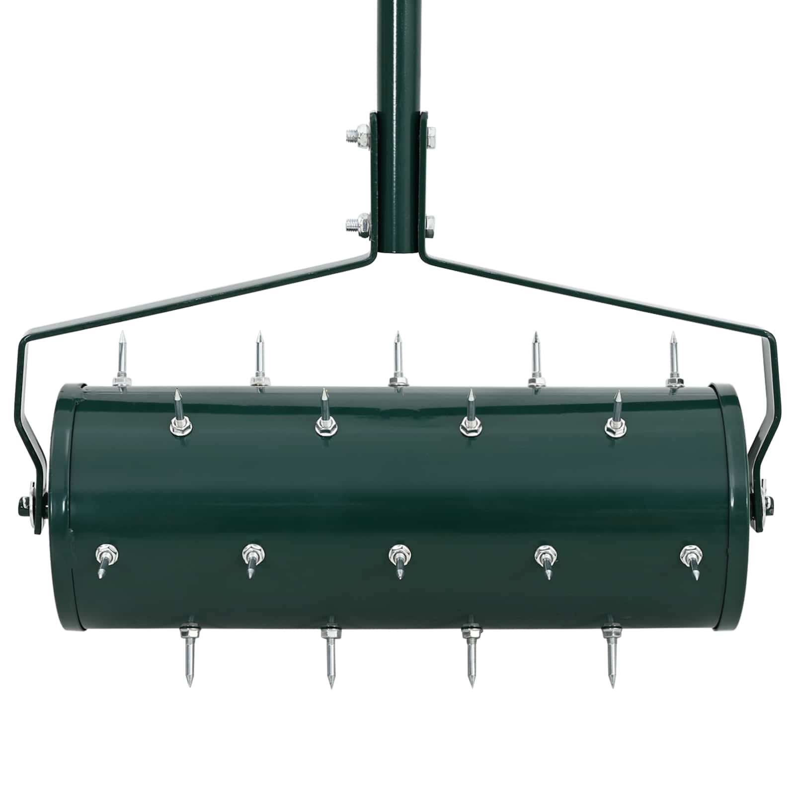 Rullo per Prato da Tirare con Pinze Aeratore Verde 128 x 38 cm