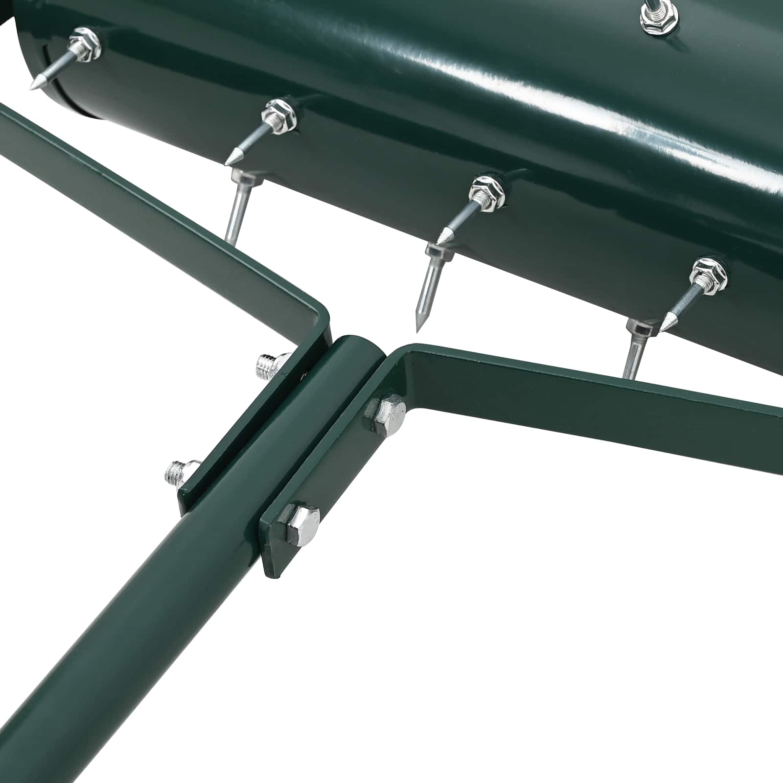 Rullo per Prato da Tirare con Pinze Aeratore Verde 128 x 38 cm