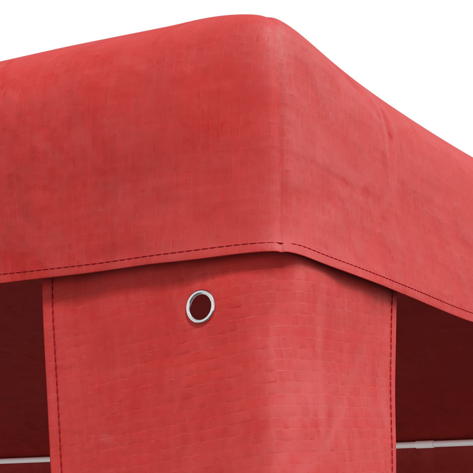 Tenda Party 400 x 300 x 255 cm Rosso PE e Acciaio