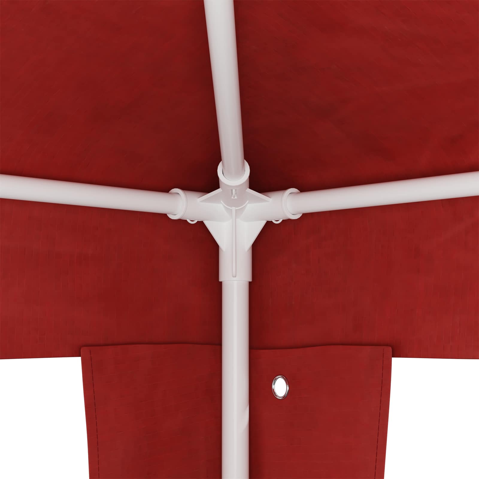 Tenda Party 400 x 300 x 255 cm Rosso PE e Acciaio