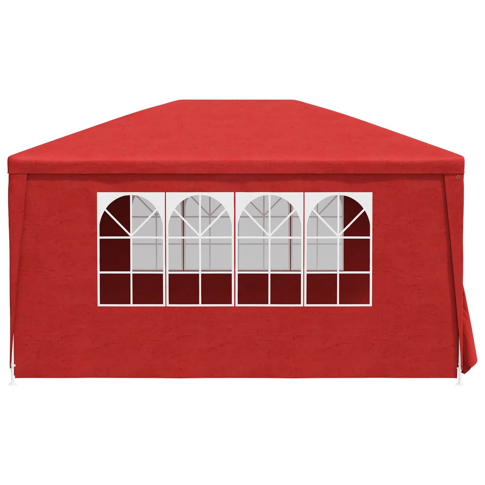 Tenda Party 400 x 300 x 255 cm Rosso PE e Acciaio