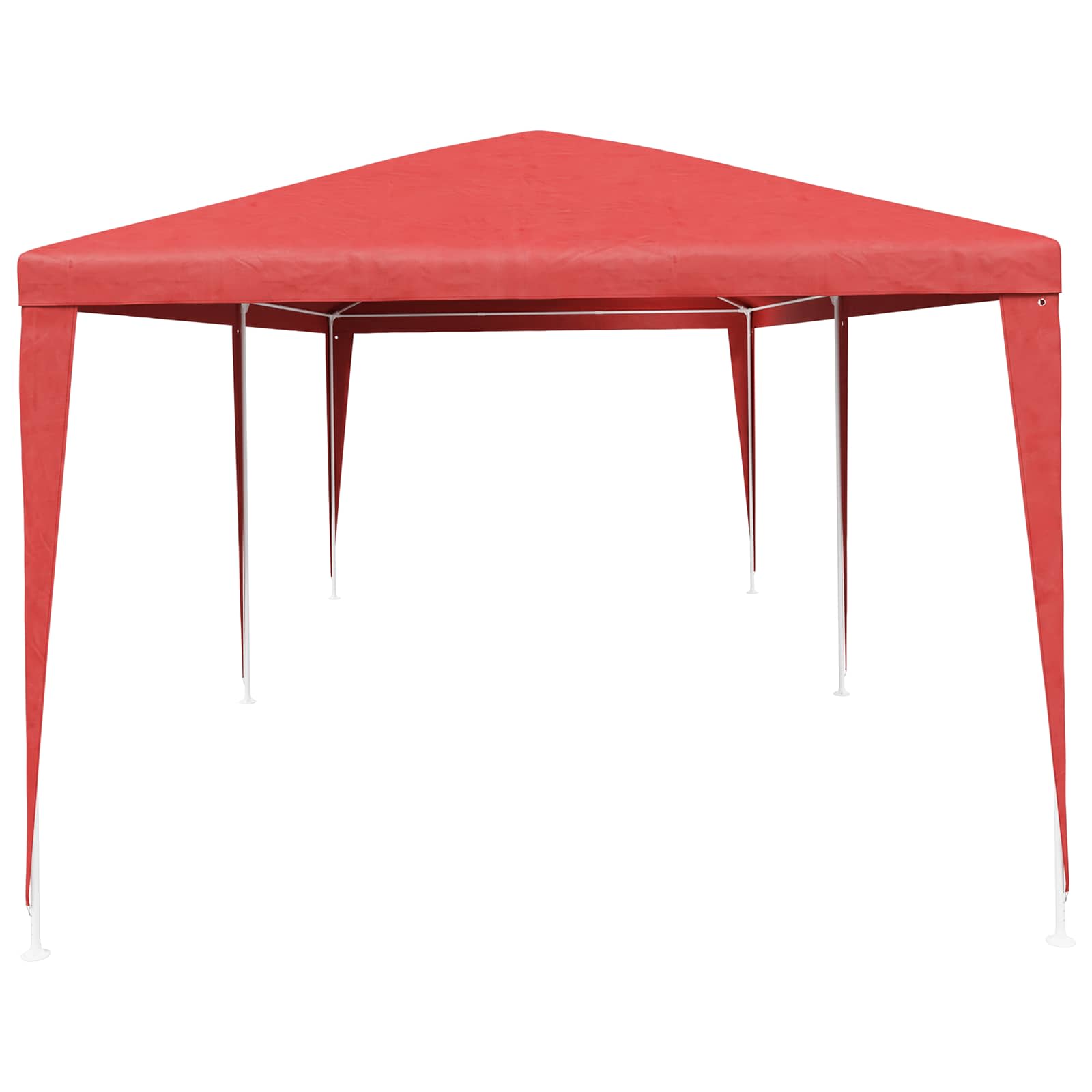 Tenda Party Rosso 600 x 300 x 255 cm PE e Acciaio