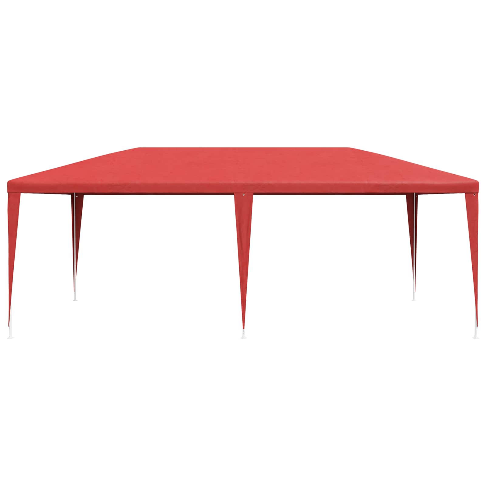 Tenda Party Rosso 600 x 300 x 255 cm PE e Acciaio