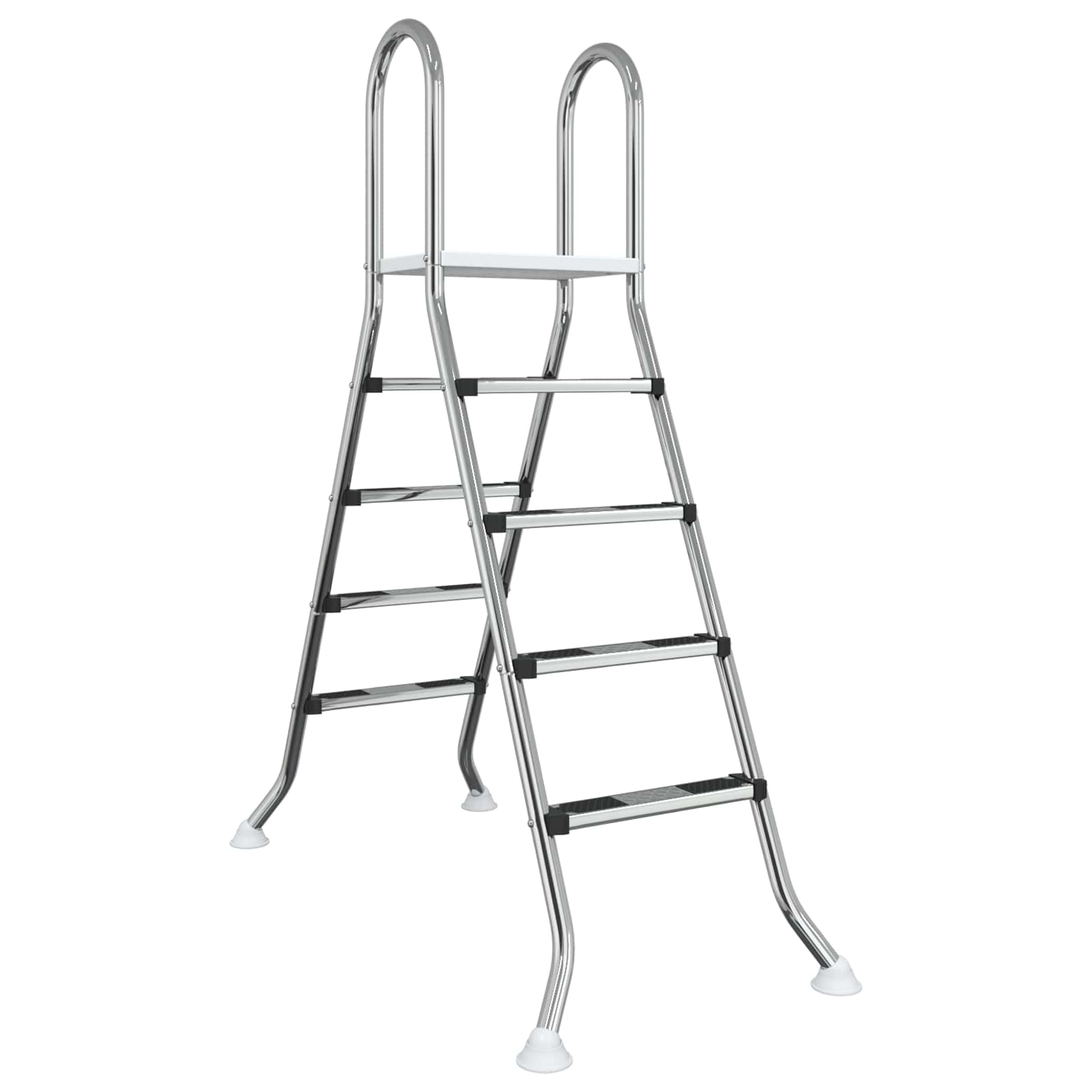 Scala per piscina fuori terra 195 x 150 cm 4-Gradino